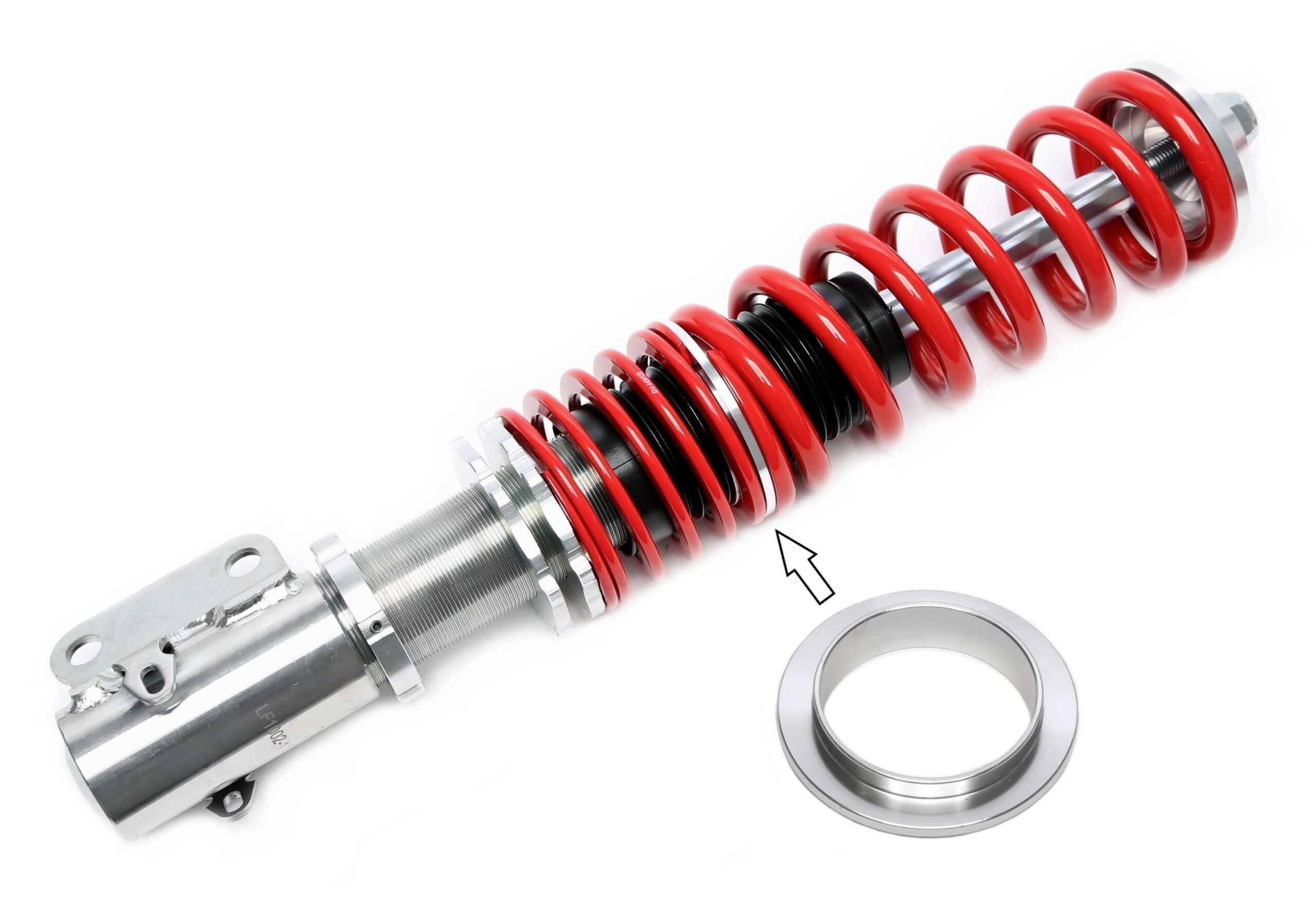 Aluminium Zwischenfederteller Höhe 4mm