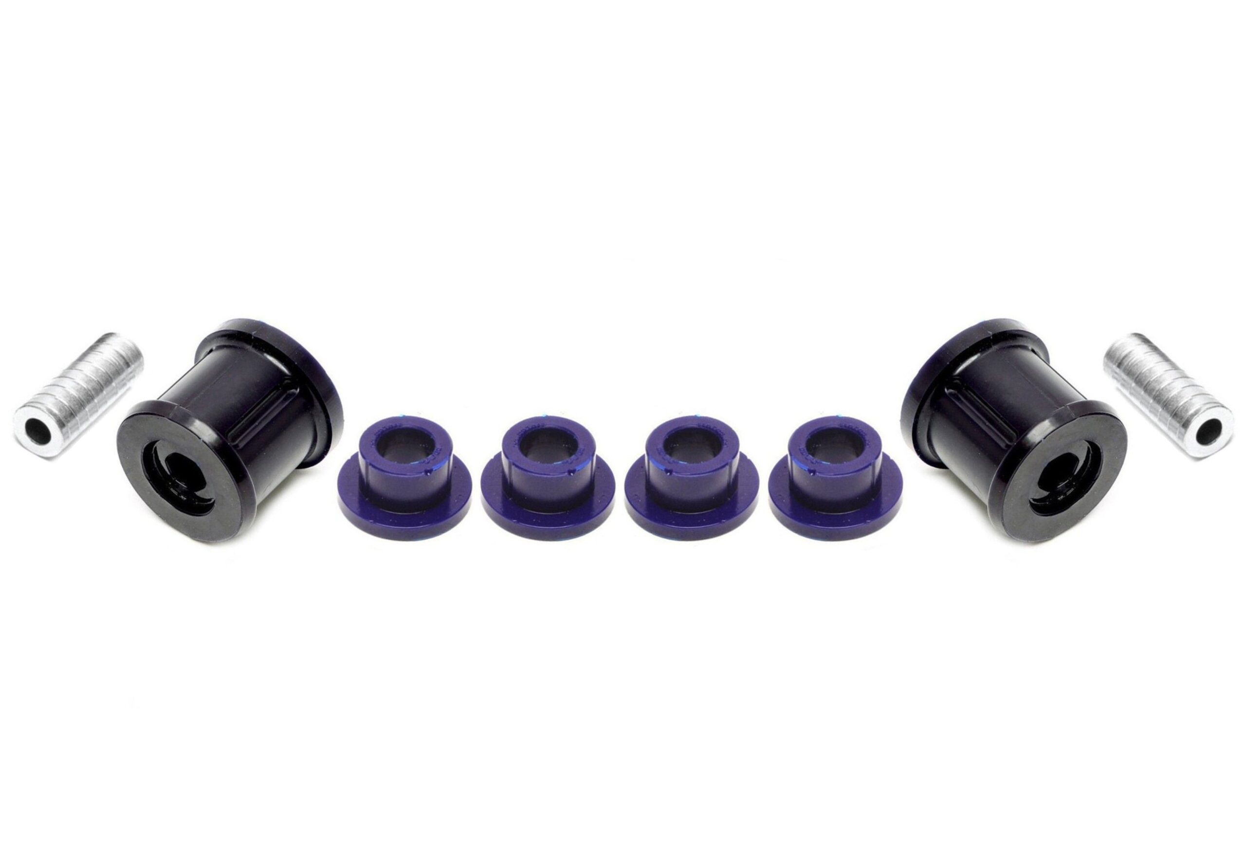 PU-Buchsen Kit 8-teilig / Vorderachse / passend für Audi A3 / Q3 / TT / Seat Leon / Altea / Toledo / Alhambra / Skoda Octavia / Superb / Yeti / VW Scirocco / Eos / Jetta / Golf / Touran / Caddy / Tiguan / Passat / Sharan