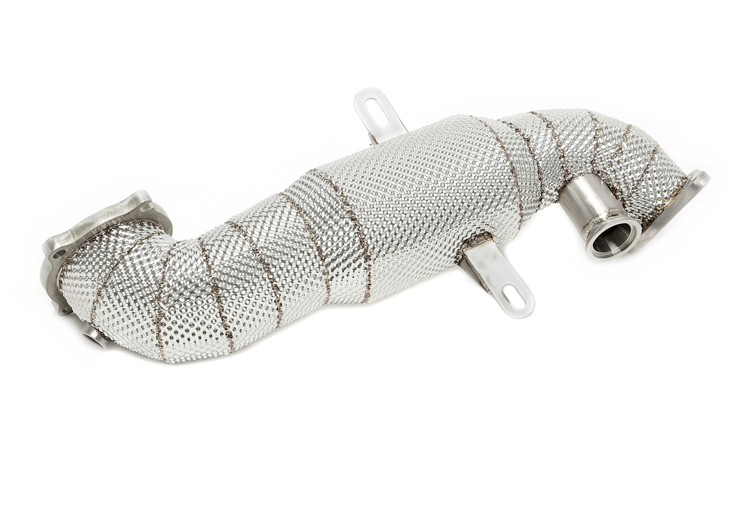 Downpipe mit Hitzeschild und Katalysator passend für Alfa Romeo Giulia 2.0l Turbo Typ 952 / Stelvio 2.0l Turbo Q4 Typ 949