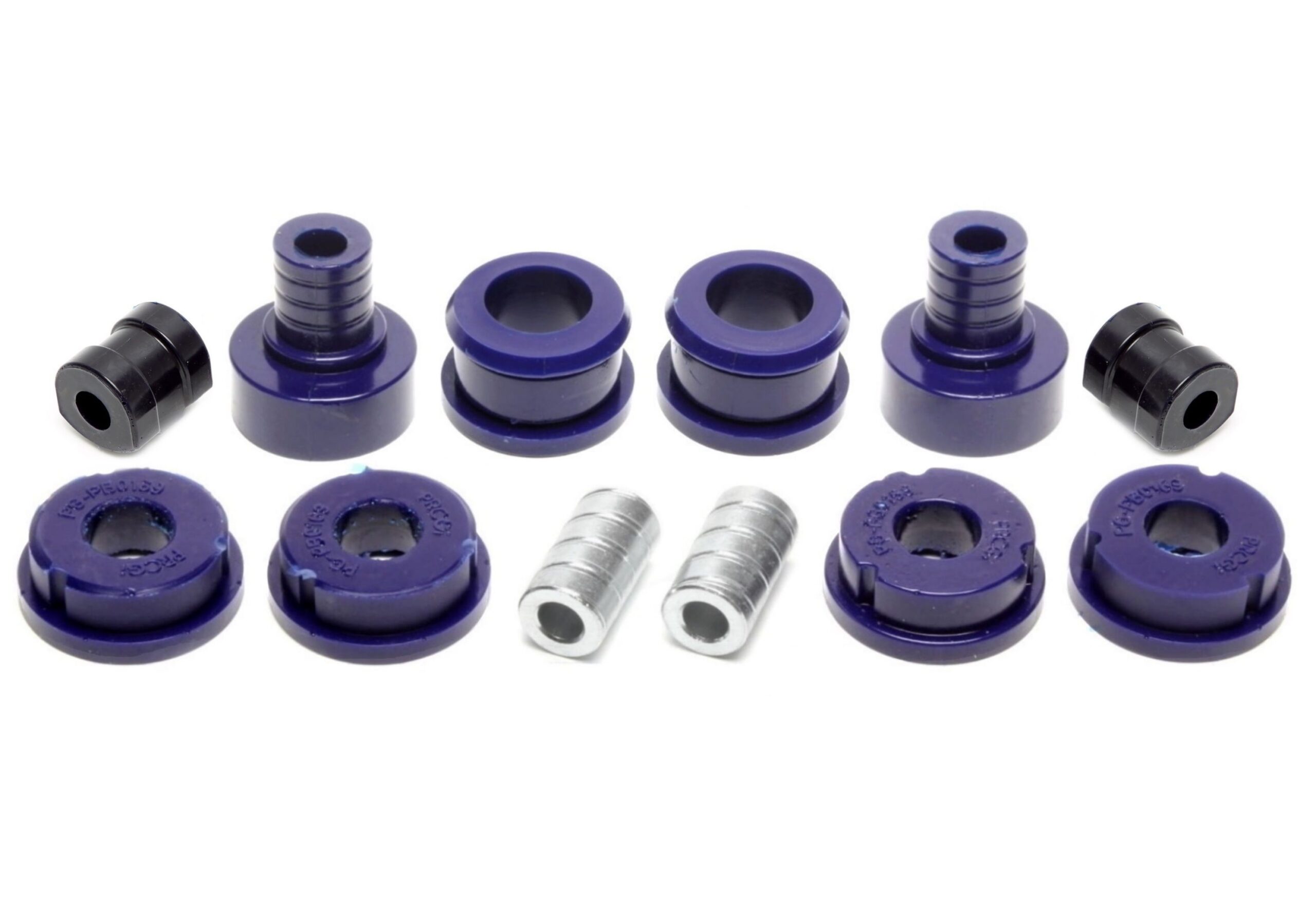 PU-Buchsen Kit 12-teilig / Vorderachse mit Ø 23mm Stabi / M3 Exzenter / passend für BMW 3er Serie E36 / Z3 Roadster/Coupe
