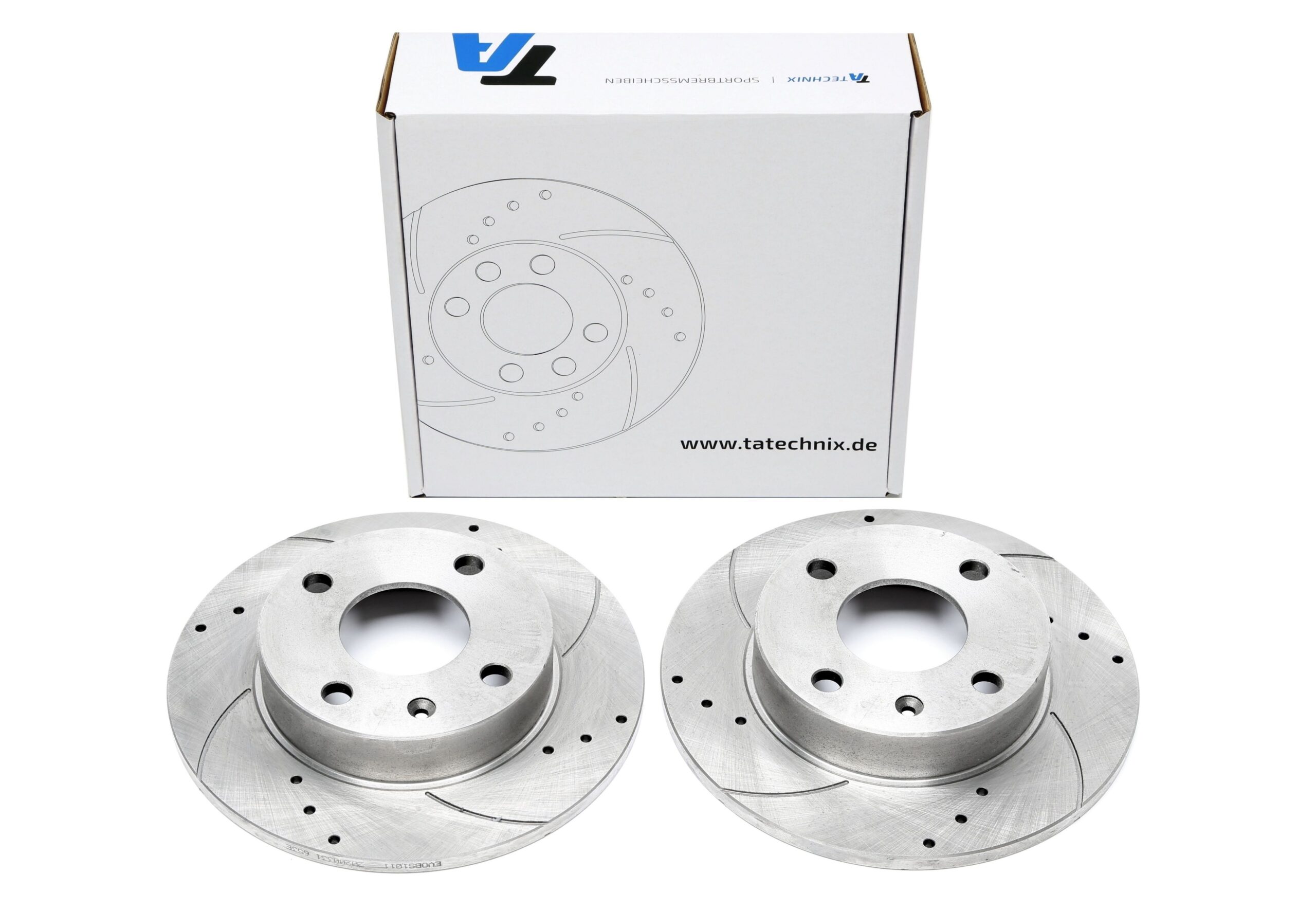 Sport Bremsscheiben Satz Vorderachse passend für Ford Ecort V+VI / Fiesta III / Courier Kasten / Orion III