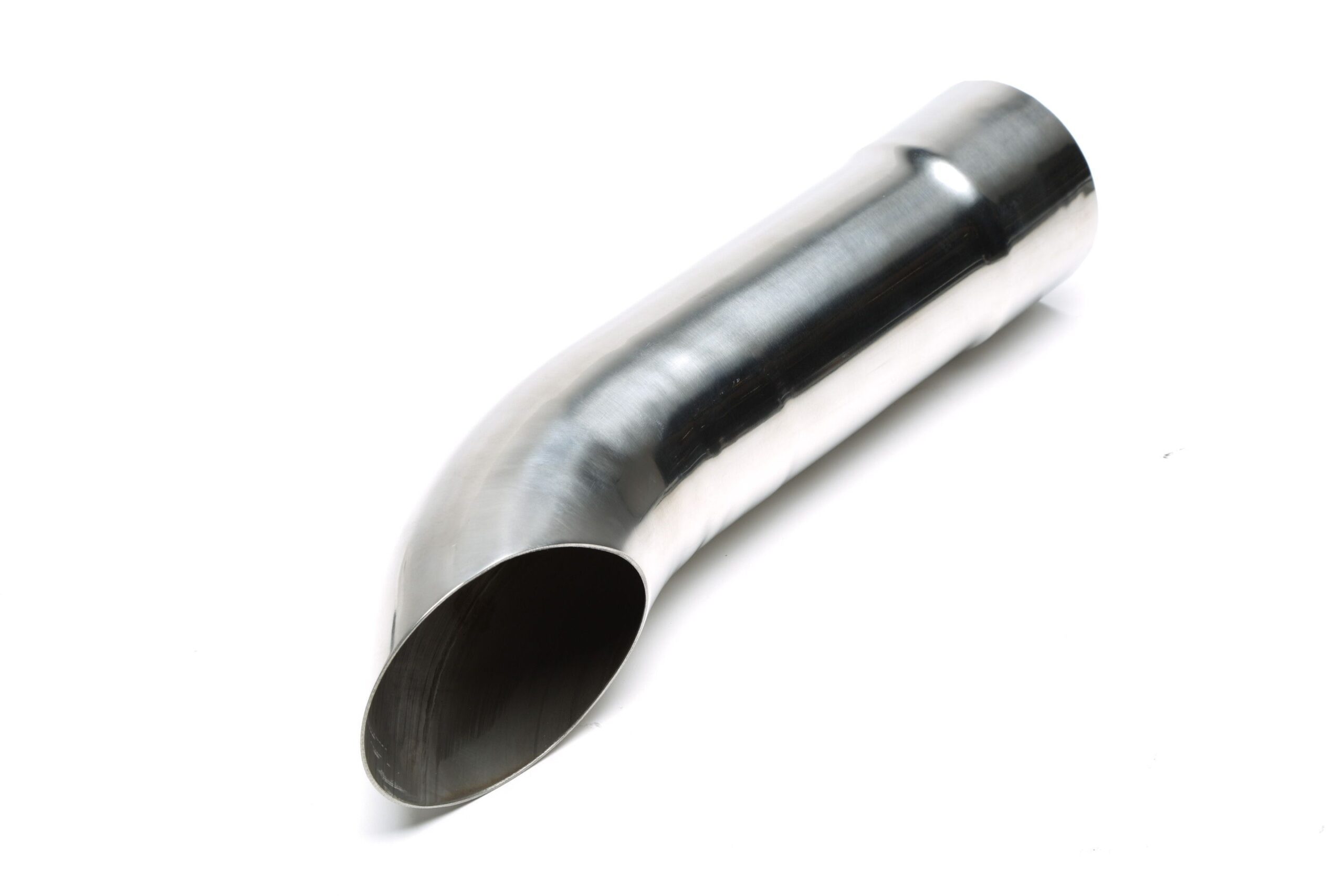 Endrohr Edelstahl universal 85 x 115mm oval / scharf