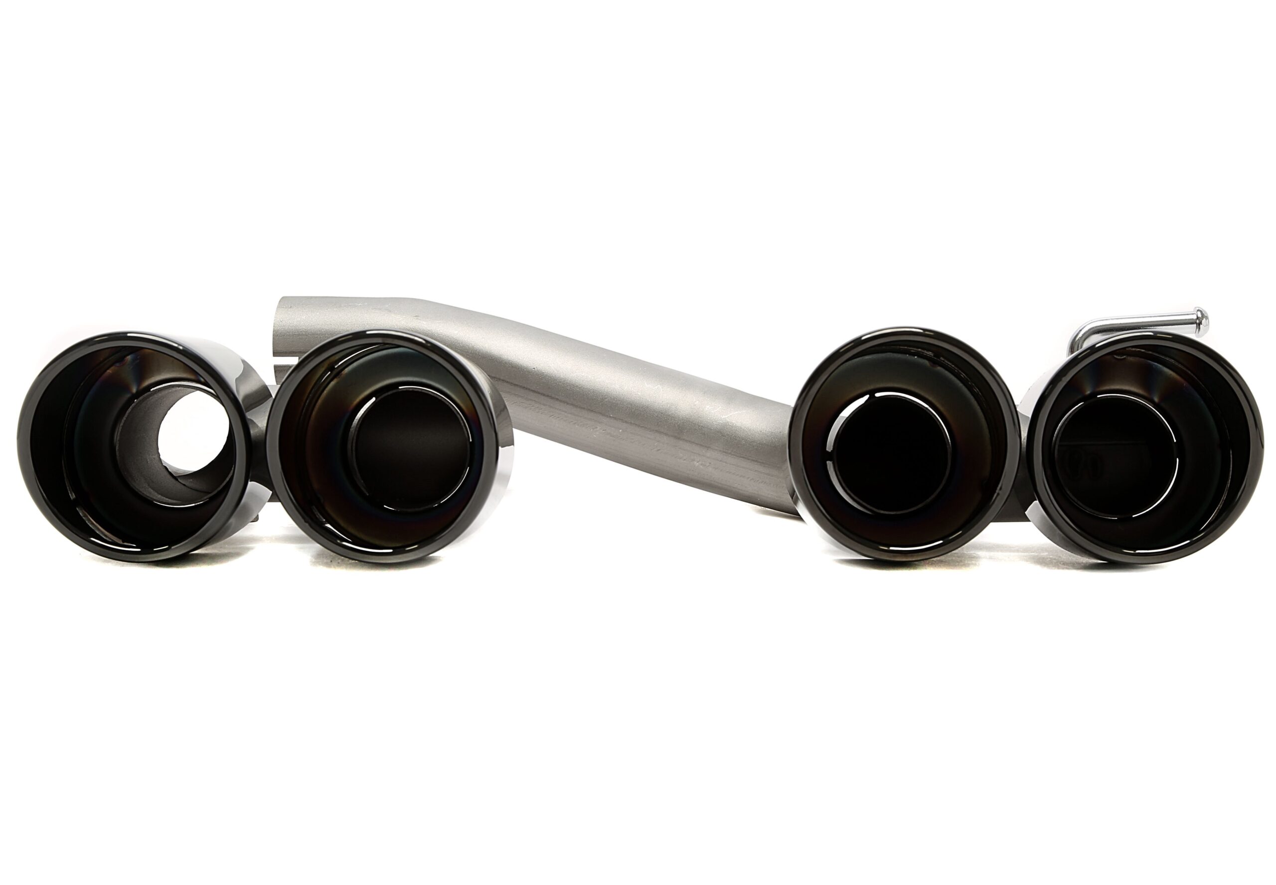 Endrohrblende zum anschrauben "double design" in chrom/glänzend passend für BMW 3er Serie (F30, F31)
