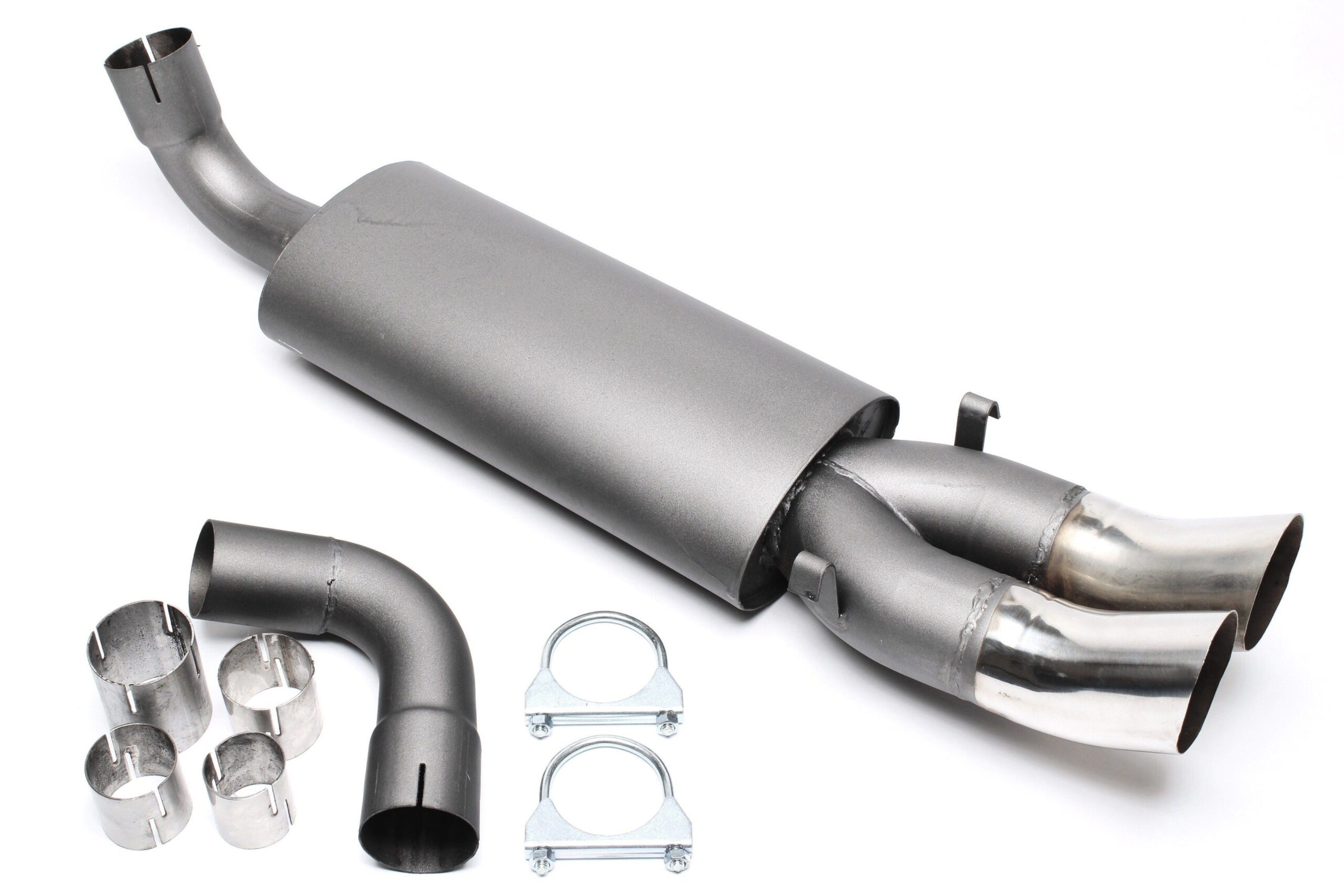 Sportendschalldämpfer 2x76mm DTM passend für Audi 80+90, Typ 89, Coupe