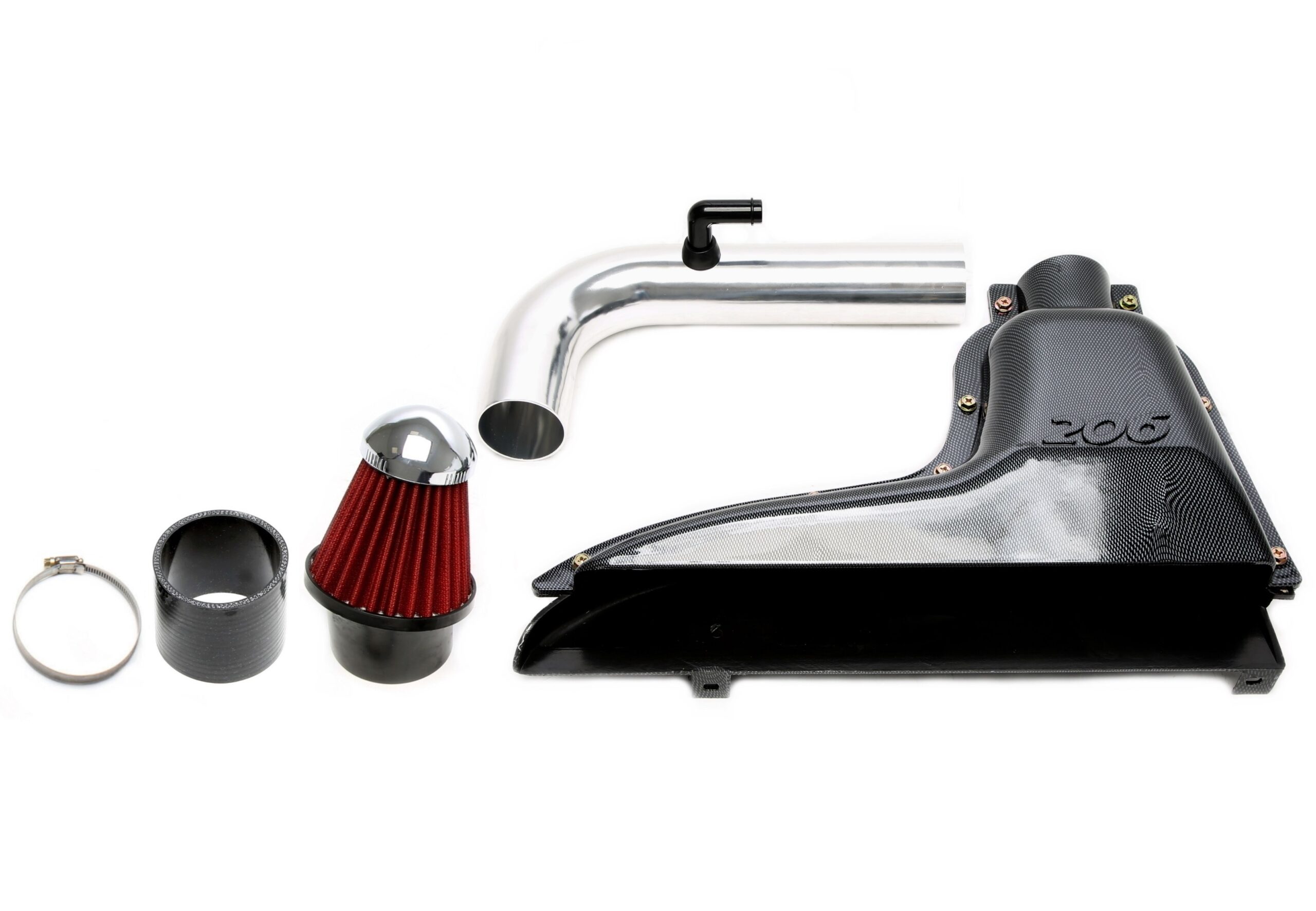 Ansaugrohr Kit / air intake kit passend für Peugeot 206 bis 1.6l Modelle
