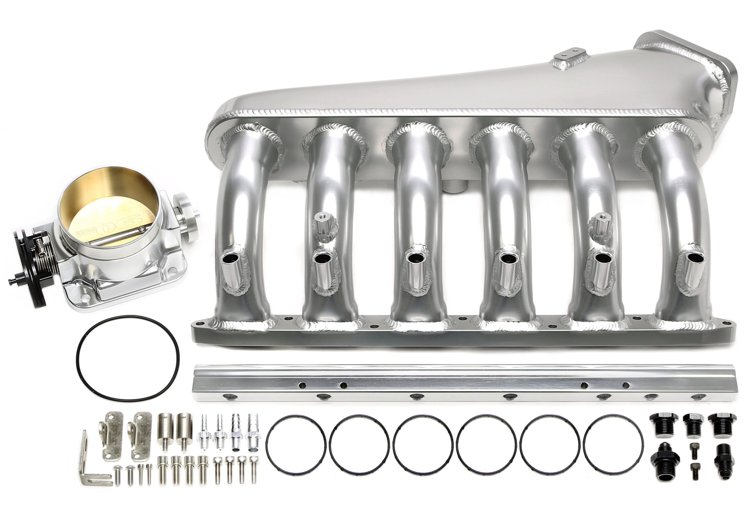 Ansaugbrücken Set silber passend für BMW 3+5er Serie E36+E46+E34+E39 - Motorcode M50