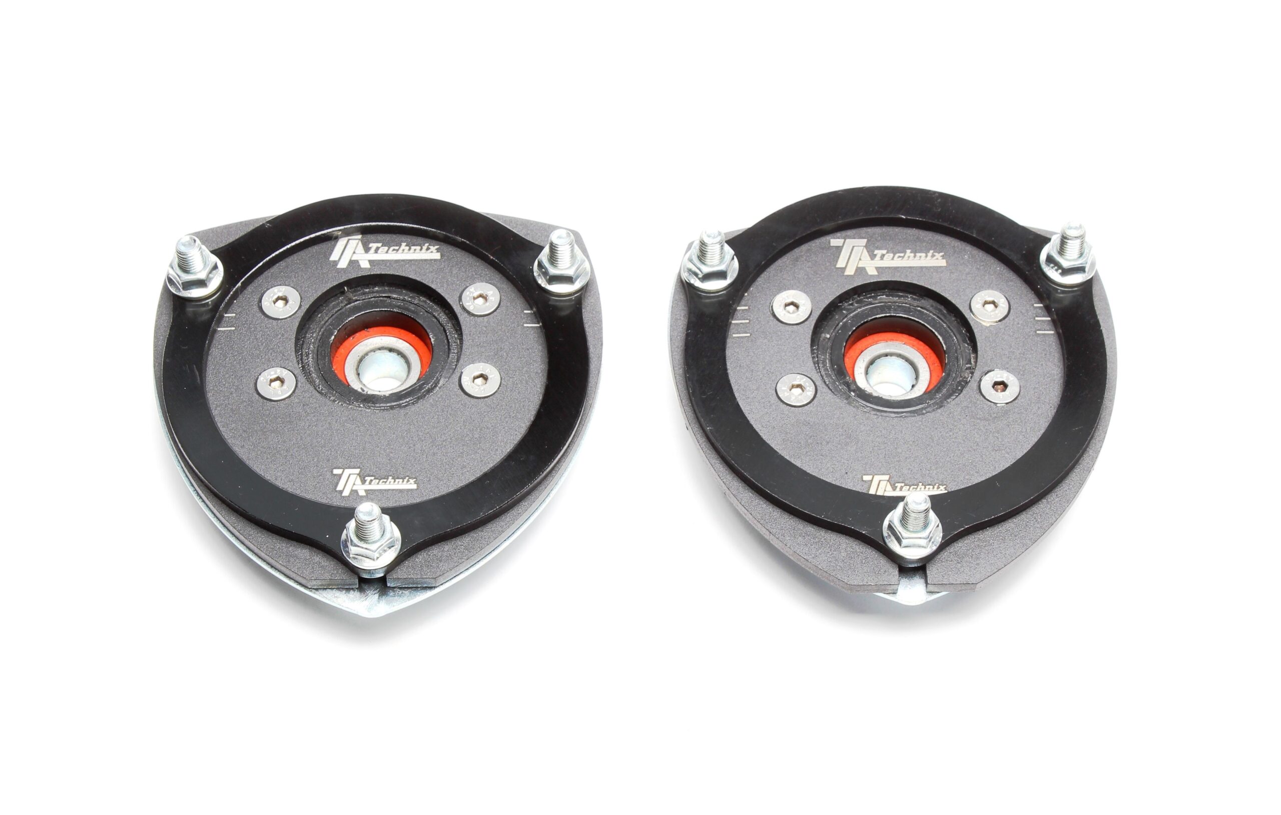 Tieferlegungs - Domlager Set / +Sturzverstellung / Vorderachse-10mm / Airride / Luftfahrwerk +Gewindefahrwerk / passend für Audi / Seat / Skoda / VW Golf V+VI Plattform
