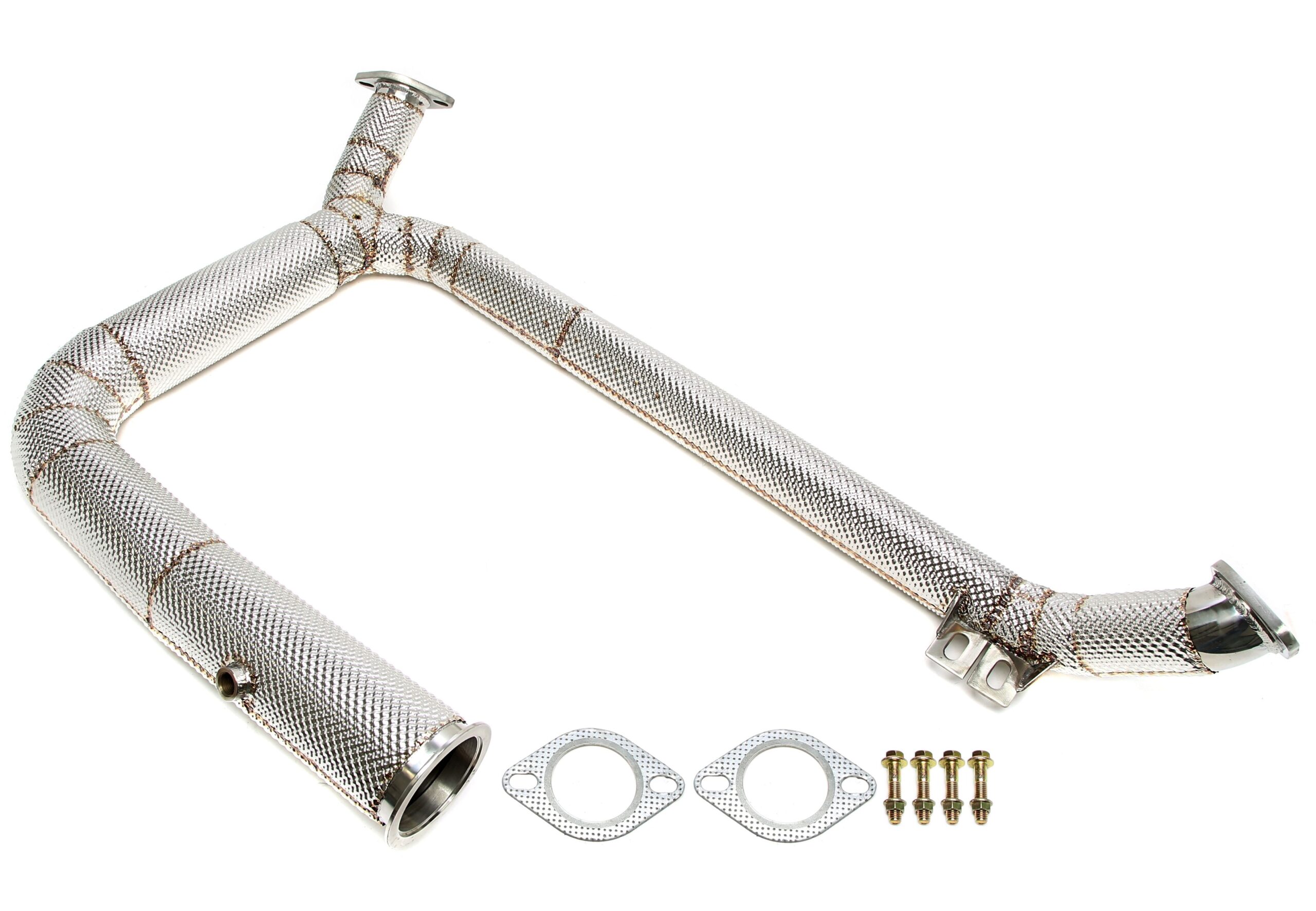 Downpipe mit Hitzeschutz ohne Katalysator passend für Porsche 718 Boxster/718 Cayman 2.0/2.5l Typ 982