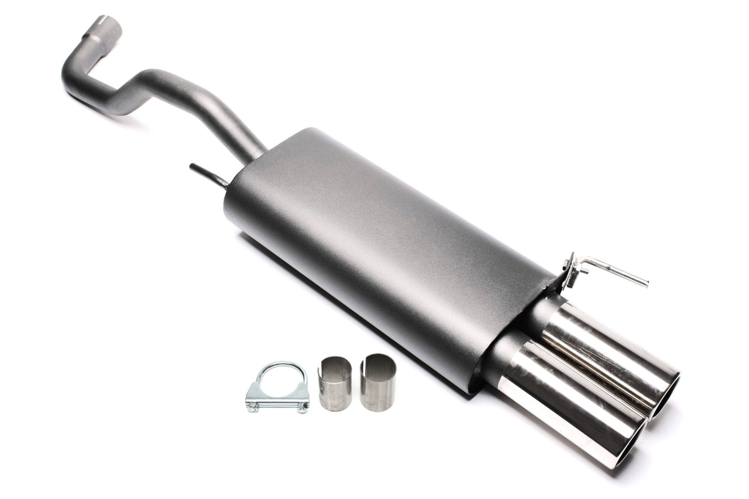 Sportendschalldämpfer 2x76mm passend für VW Polo 6N, Baujahr 1994 - 2001