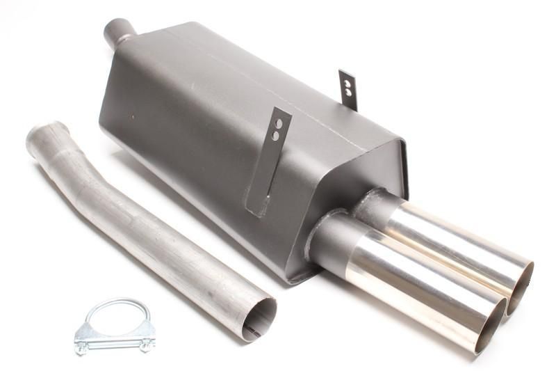 Sportendschalldämpfer 2x76mm passend für BMW 3er Serie E36, 320/323i