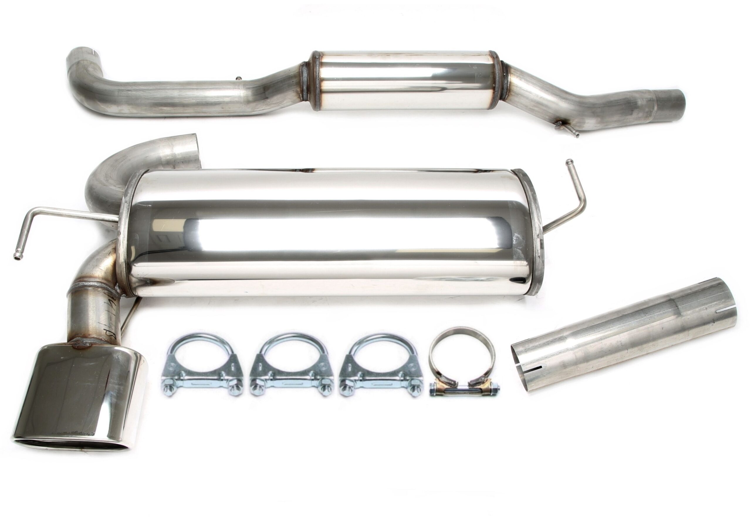 Edelstahlanlage 85x150mm passend für Seat Leon 1.8-20V T4 Typ 1M