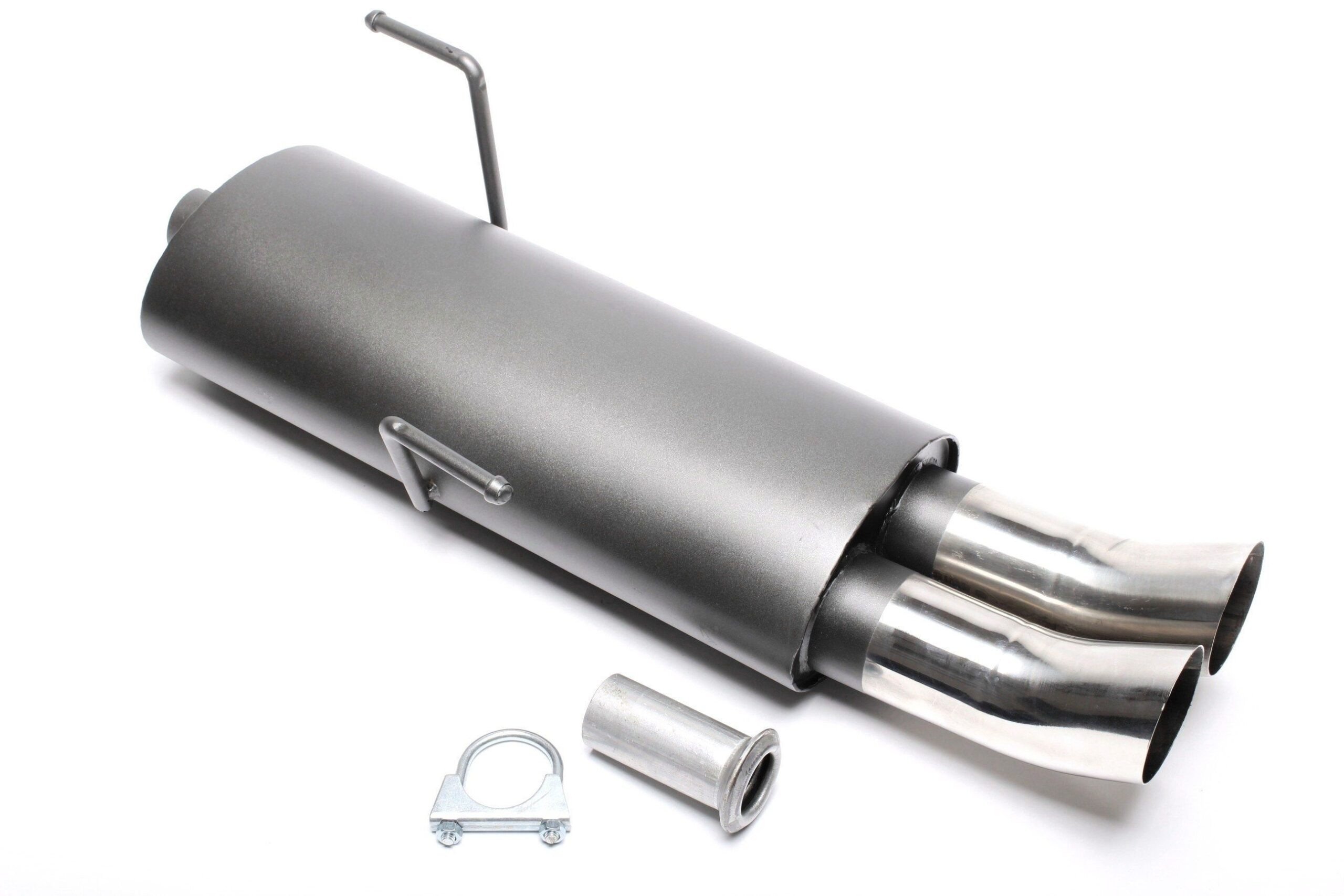 Sportendschalldämpfer 2x76mm DTM passend für Peugeot 206 Schrägheck
