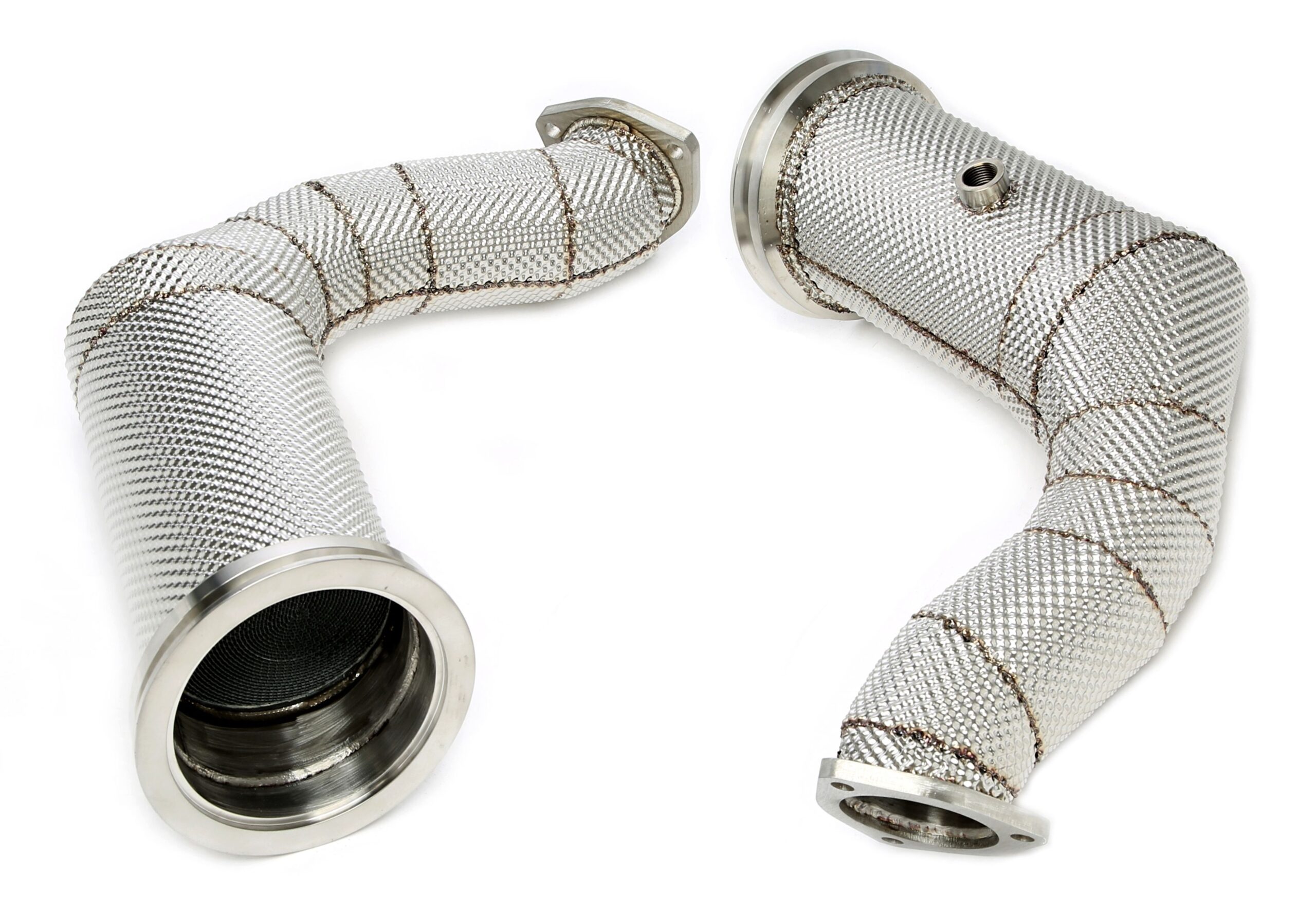 Downpipe mit Hitzeschild und Katalysator passend für Audi Q7/SQ7+Q8 SQ8/RSQ8 Typ 4M, Lamborghini Urus
