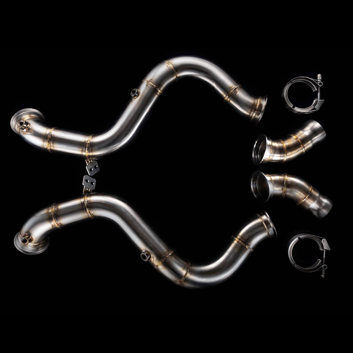 Downpipes Catless passend für Mercedes-Benz AMG C63 C63S GLC63 GLC63S S560 (W205 C205 A205 X253 W222 A217 C217) – BlackBoost
