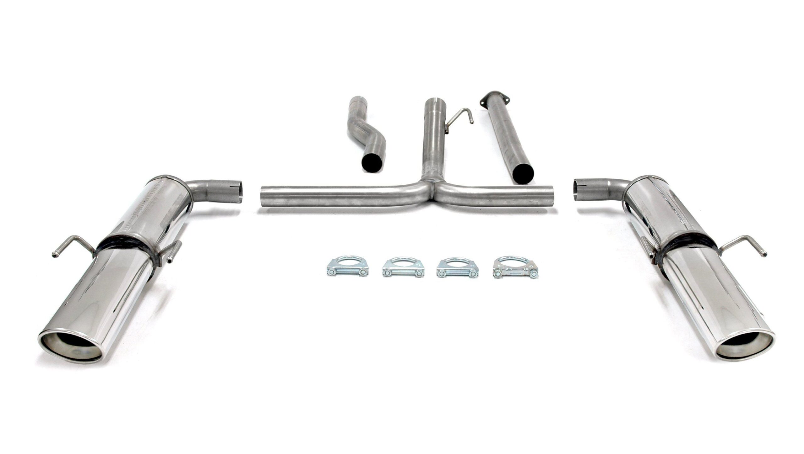 Duplex Edelstahlanlage 1x90x120mm Links+Rechts passend für Opel Insignia A Sports Tourer 2.0l CDTI/4-WD Typ 0G-A