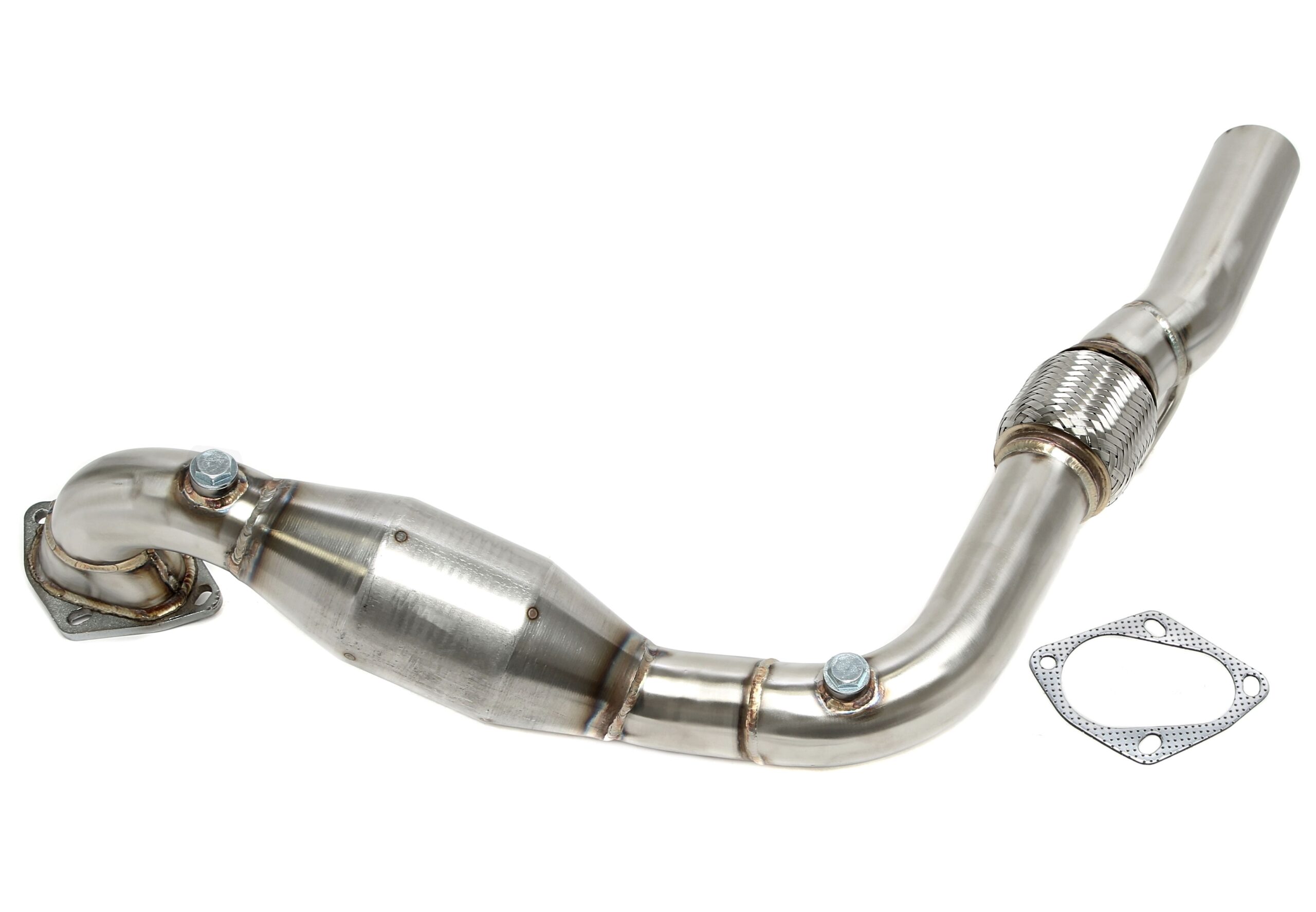 Downpipe mit KAT und Flexrohr passend für Audi A1 Typ 8X / VW Polo V Typ 6R - 1.4l TSI/GTI