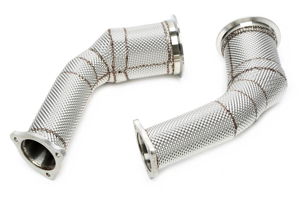 Downpipe mit Hitzeschild und Katalysator passend für Audi A4-RS4, A5-RS5 Typ B9