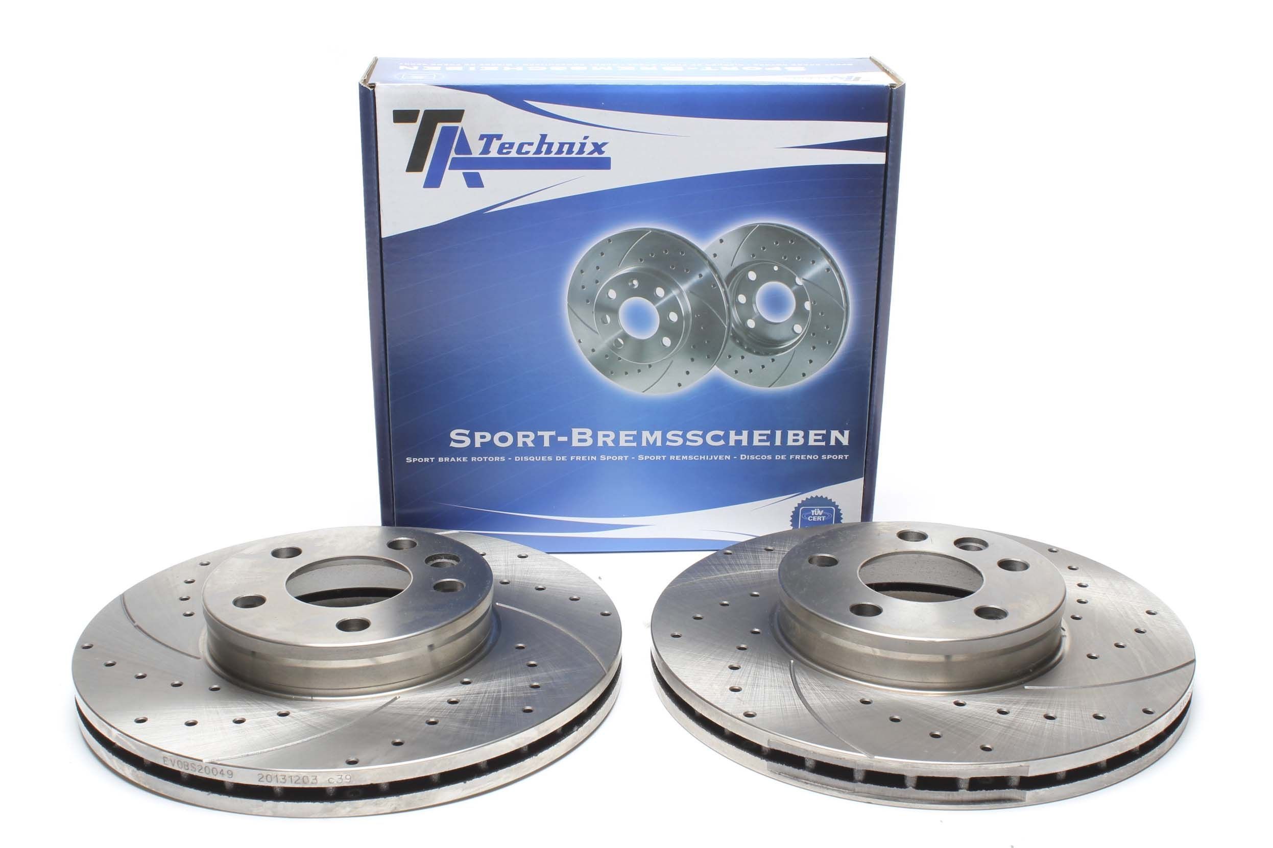 Sport Bremsscheiben Satz Vorderachse passend für Ford Galaxy / Seat Alhambra / VW Sharan / T4