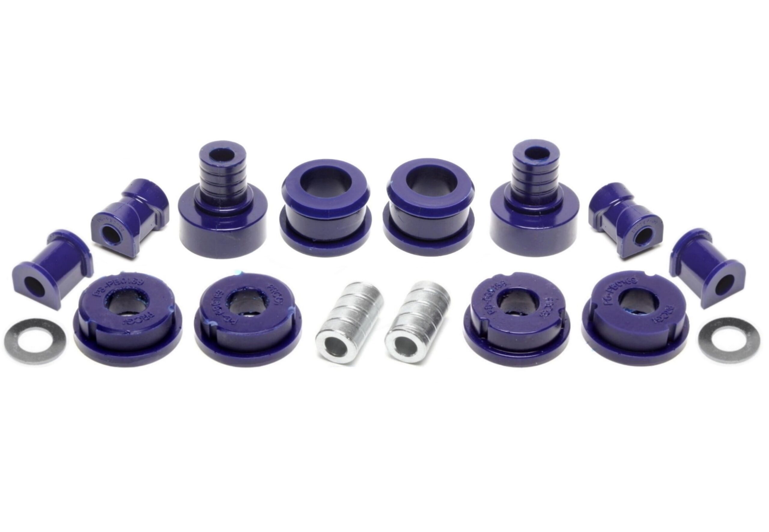 PU-Buchsen Kit 14-teilig / Vorderachse+Hinterachse / Vorderachse mit Ø 21mm Stabi / M3 Exzenter / Hinterachse mit Ø 14mm Stabi / passend für BMW Z1 Roadster