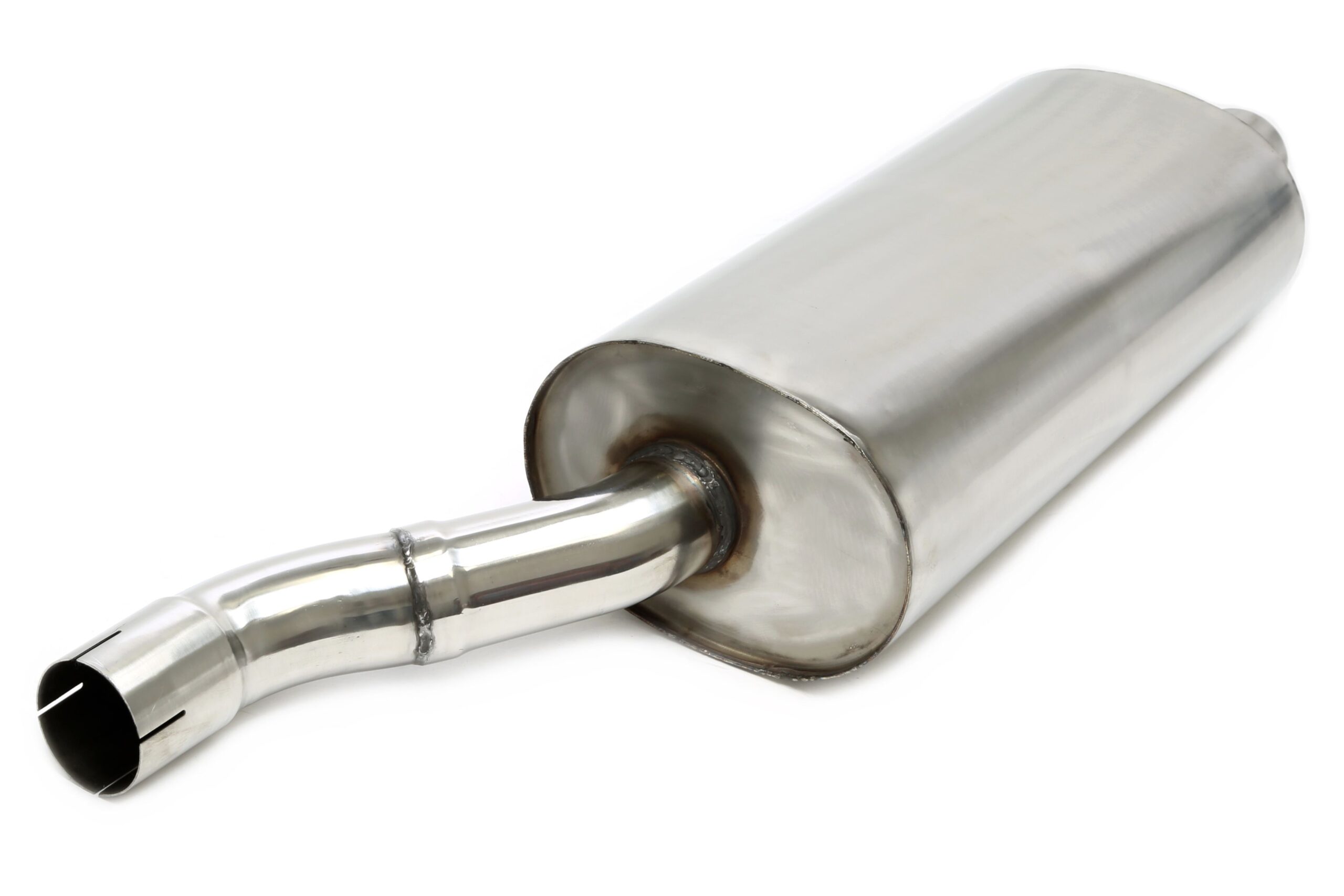 Endschalldämpfer 2x76mm rund/scharf aus Edelstahlanlage EVOE466A-xx