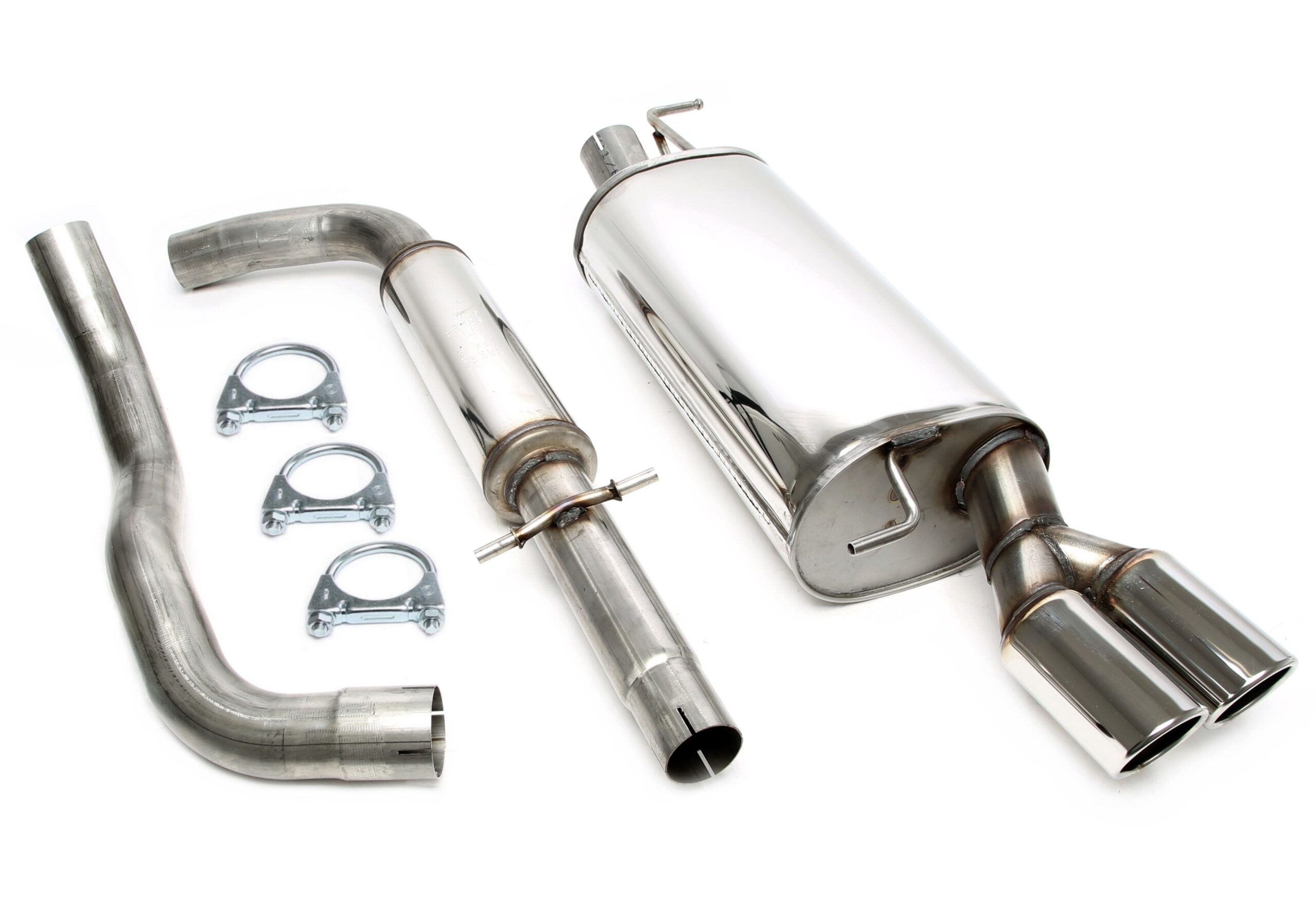 Edelstahlanlage 2x80mm passend für Seat Leon 1.8T Typ 1M