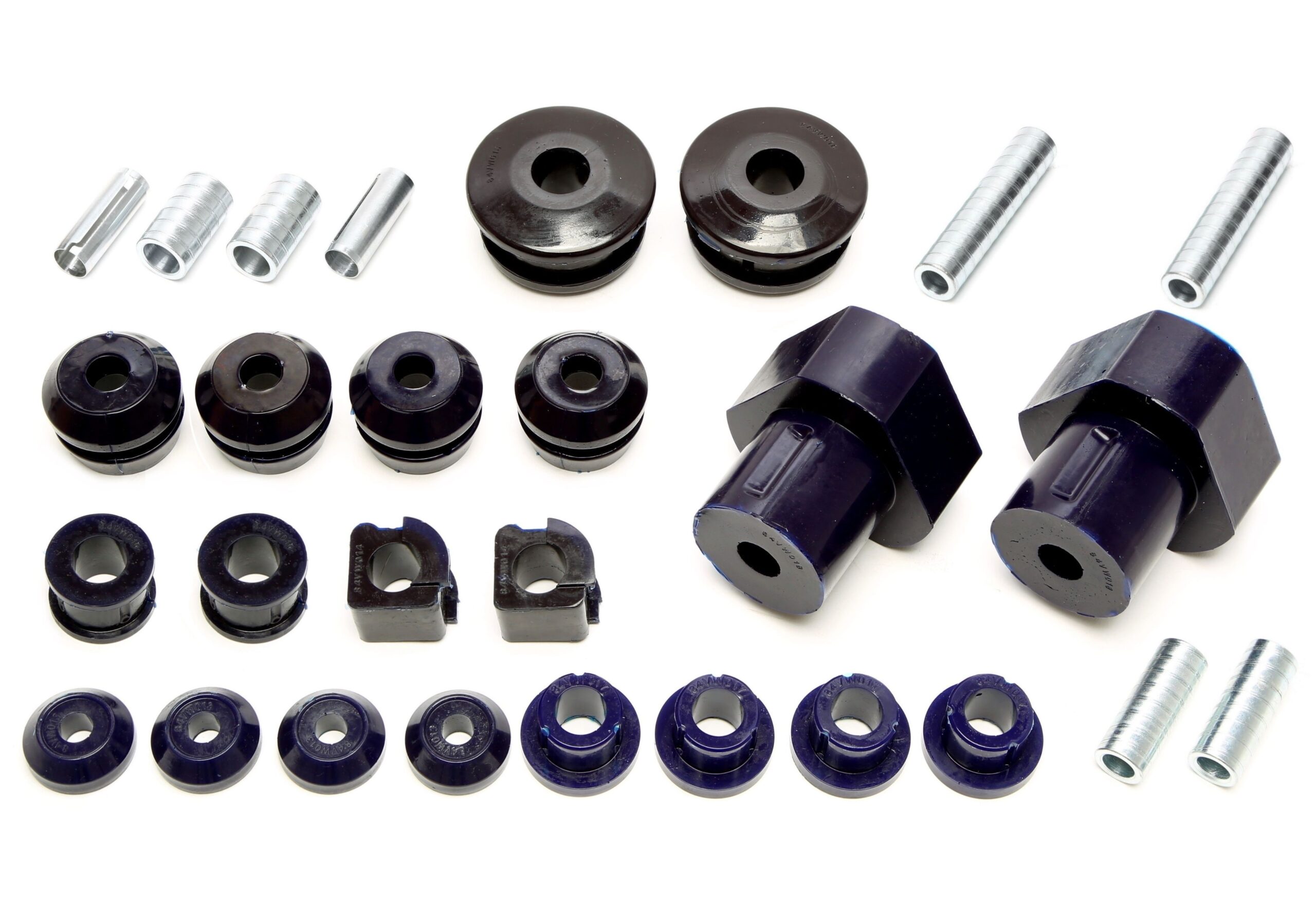 PU-Buchsen Kit 28-teilig / Vorderachse +Hinterachse passend für VW Golf III / Golf III+IV Cabriolet / Vento