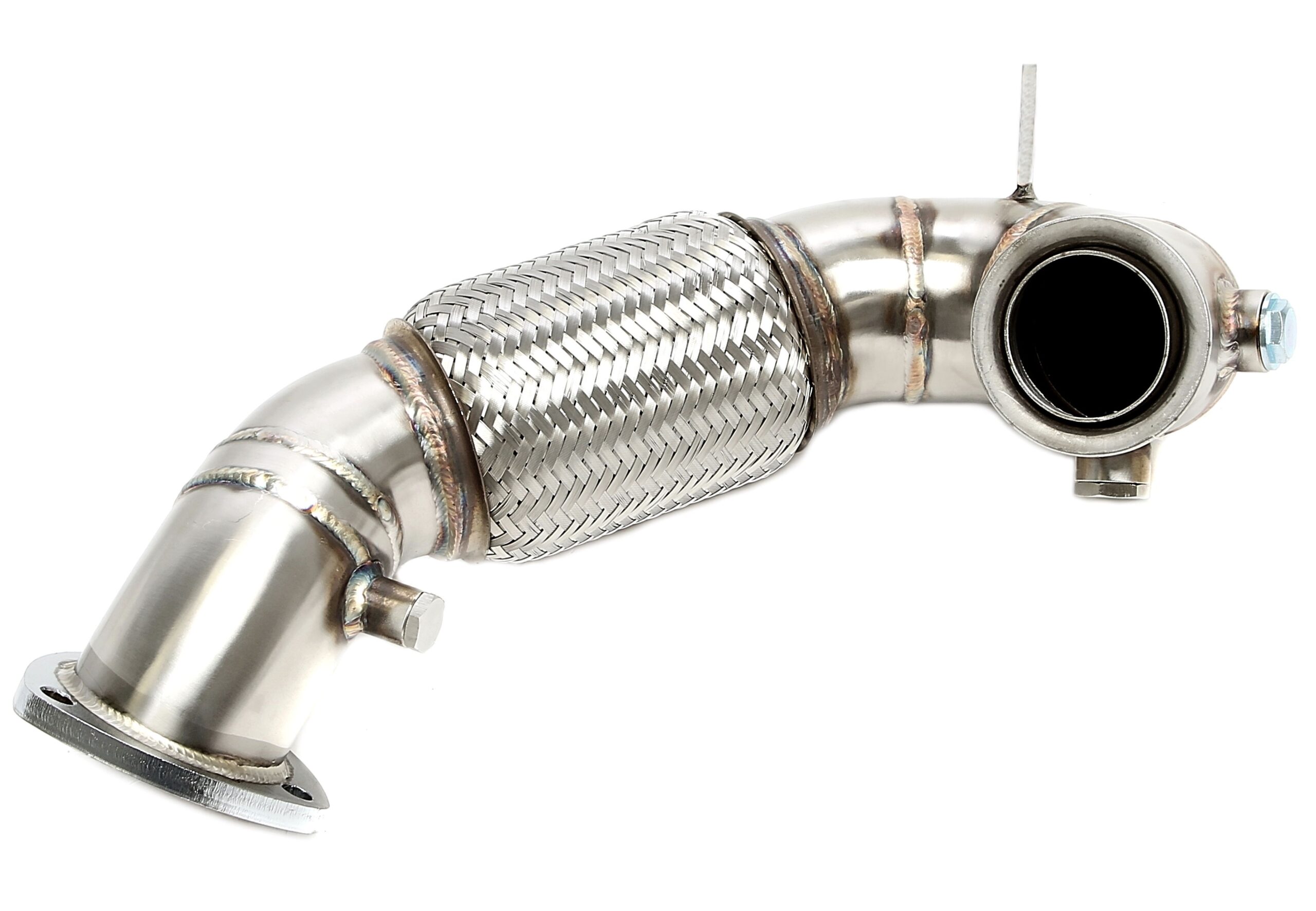Downpipe mit Flexrohr passend für Audi A3 (8P) / Skoda Octavia (1Z), Superb (3T) / VW Golf VI (1K), Jetta (1KM), Scirocco III (13), Touran (1T) - 1.6l+2.0l TDI