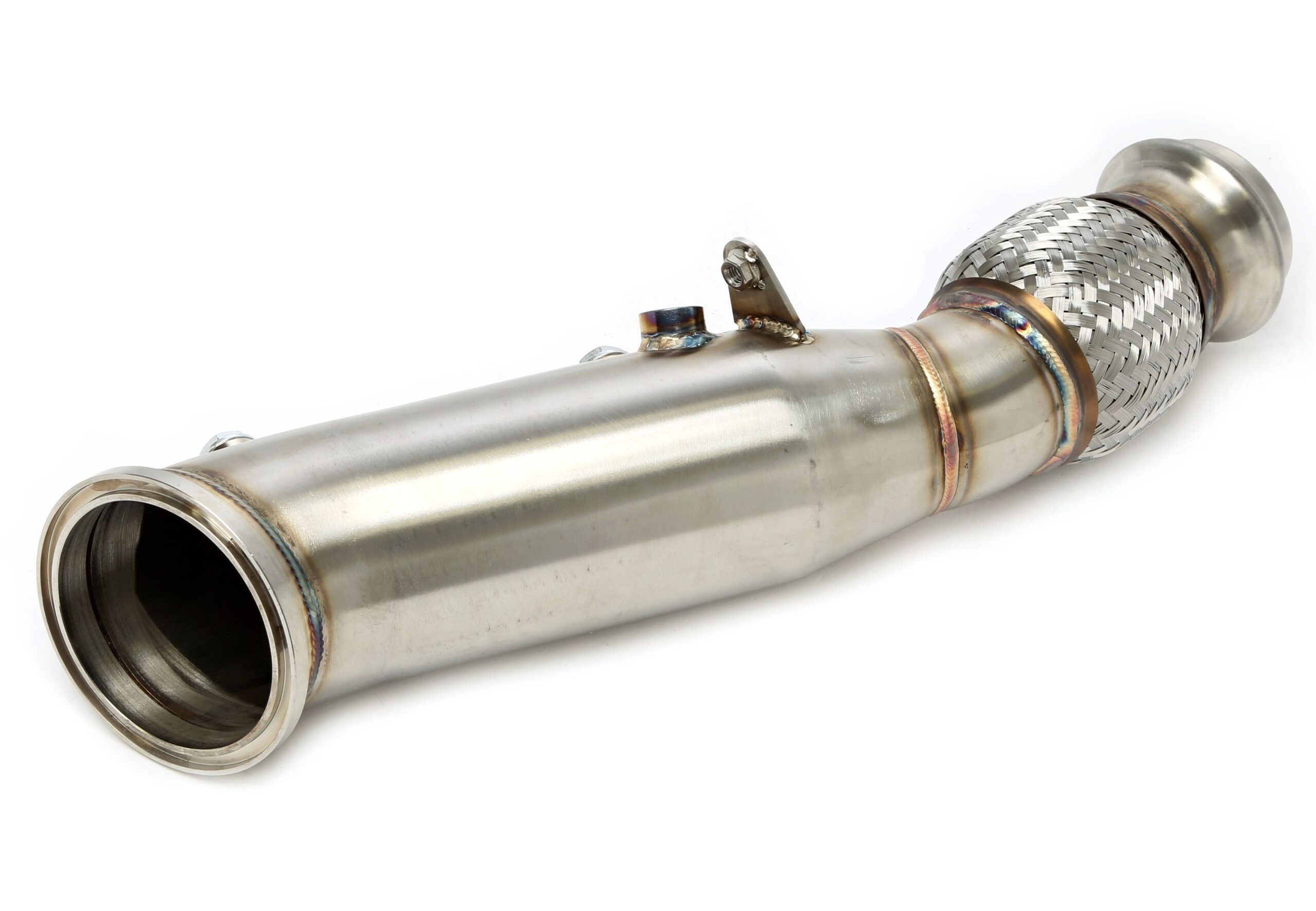 Downpipe ohne Katalysator mit Flexrohr passend für BMW 1er Serie F20/F21, 2er Serie F22/F23, 3er Serie F30/F31/F34, 4er Serie F32/F33/F36 ,6er Serie G32, 7er Serie G11/G12 - Motorcode B46