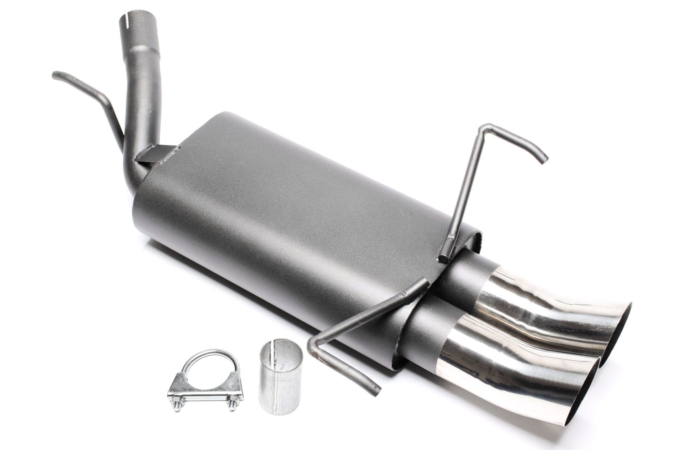 Sportendschalldämpfer 2x76mm DTM passend für Opel Corsa C