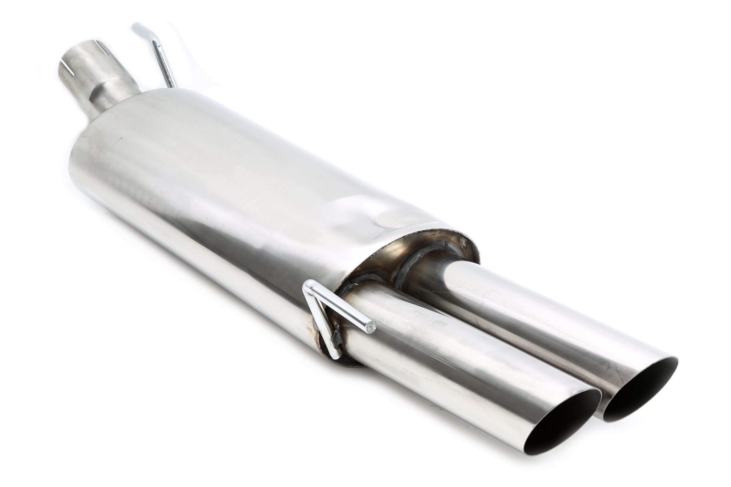 Endschalldämpfer 2x76mm aus Rennsportanlage RS3E276SC passend für VW Golf III, Golf III+IV Cabriolet