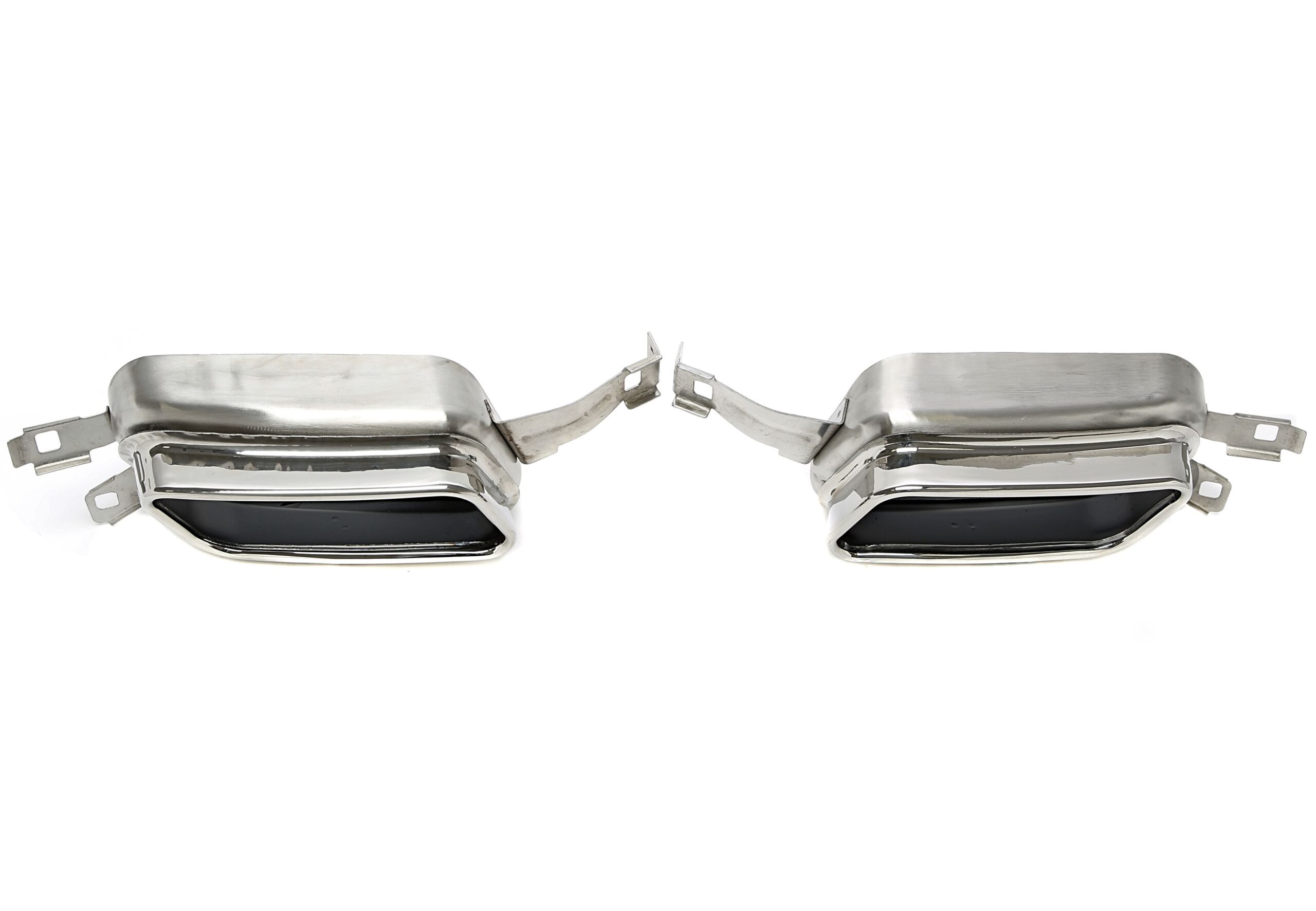 Endrohrblende zum anschrauben "double port" in chrom/glänzend passend für BMW 7er Serie (F01)