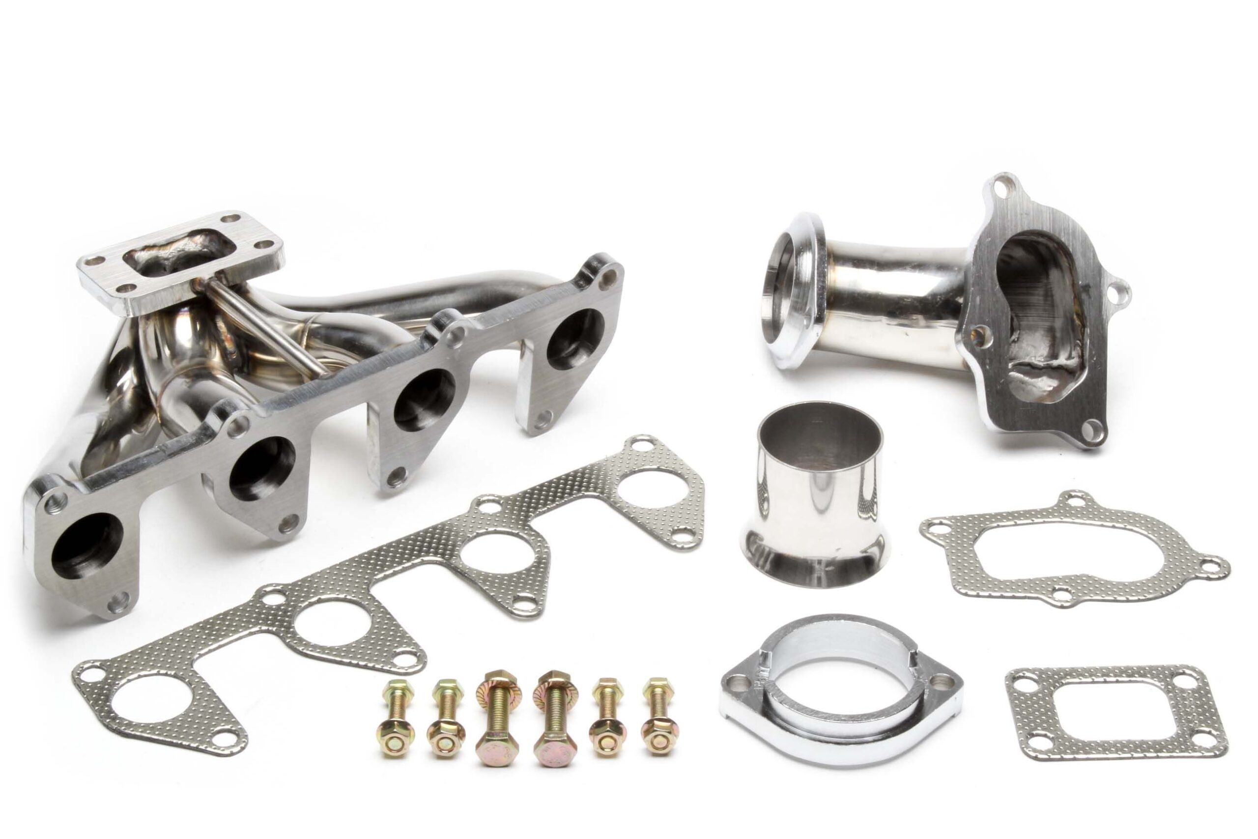 Edelstahl Turbokrümmer mit T25 Flansch/ passend für Opel Ascona C/Astra F/Calibra/Omega A/Vectra A mit C20 NE+C20ZE Motoren