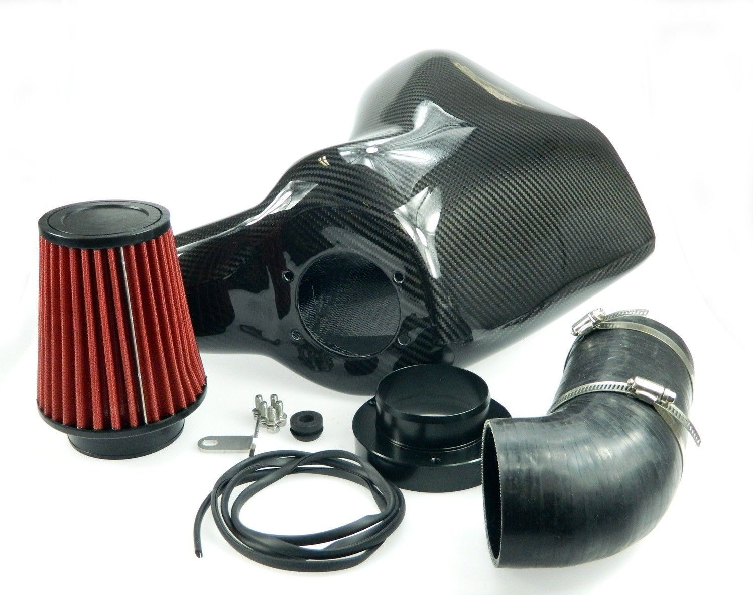 Carbon Air Intake/ Air-Box passend für Seat Leon (1P)/ VW Eos (1F), Golf VI + Cabriolet (5K/517), Passat CC (358), Scirocco III (137), Tiguan (5N)
