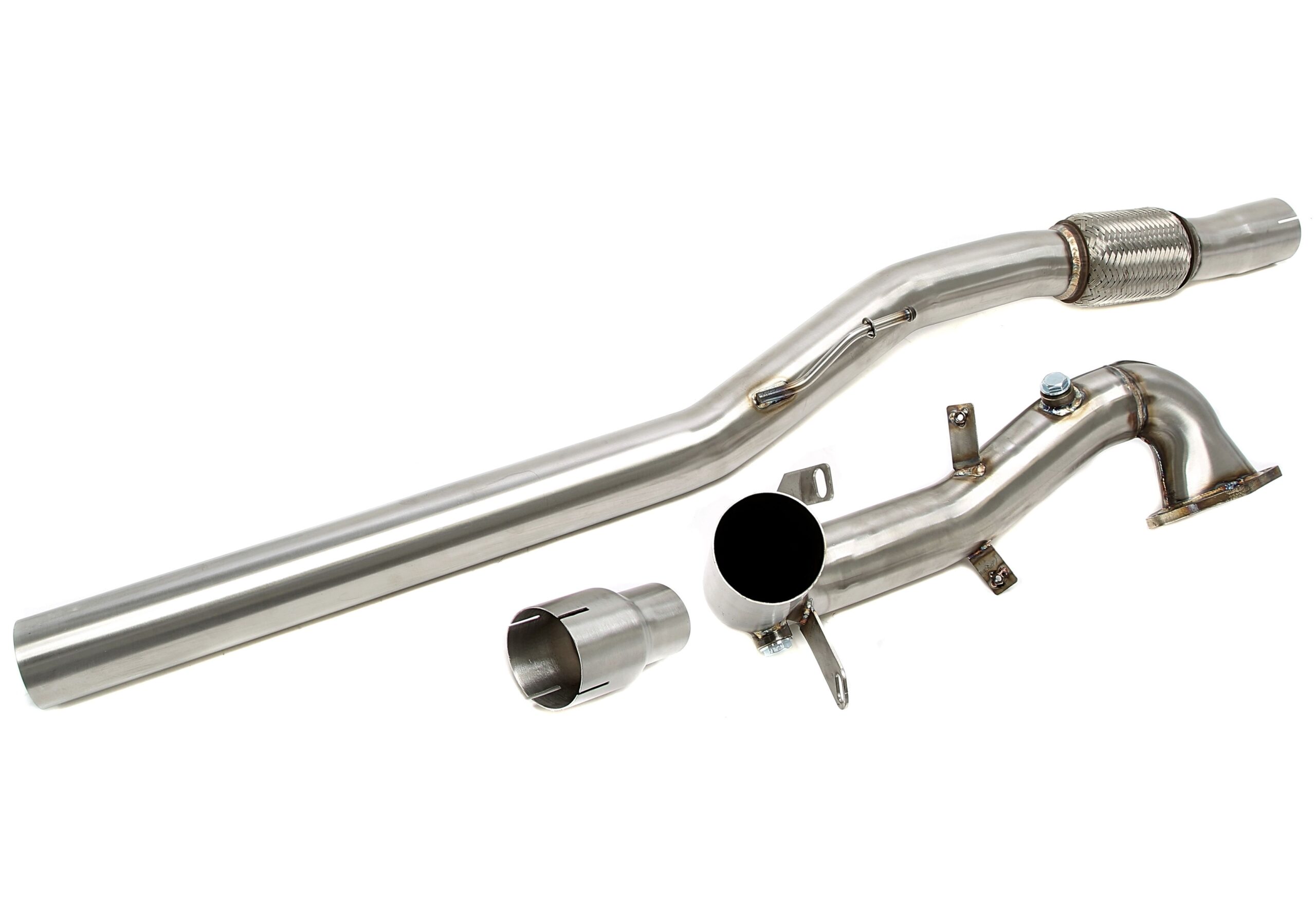 Downpipe mit Flexrohr passend für Audi A1 Typ 8X / Seat Ibiza Typ 6J / Skoda Fabia Typ 5J / VW Polo Typ 6R