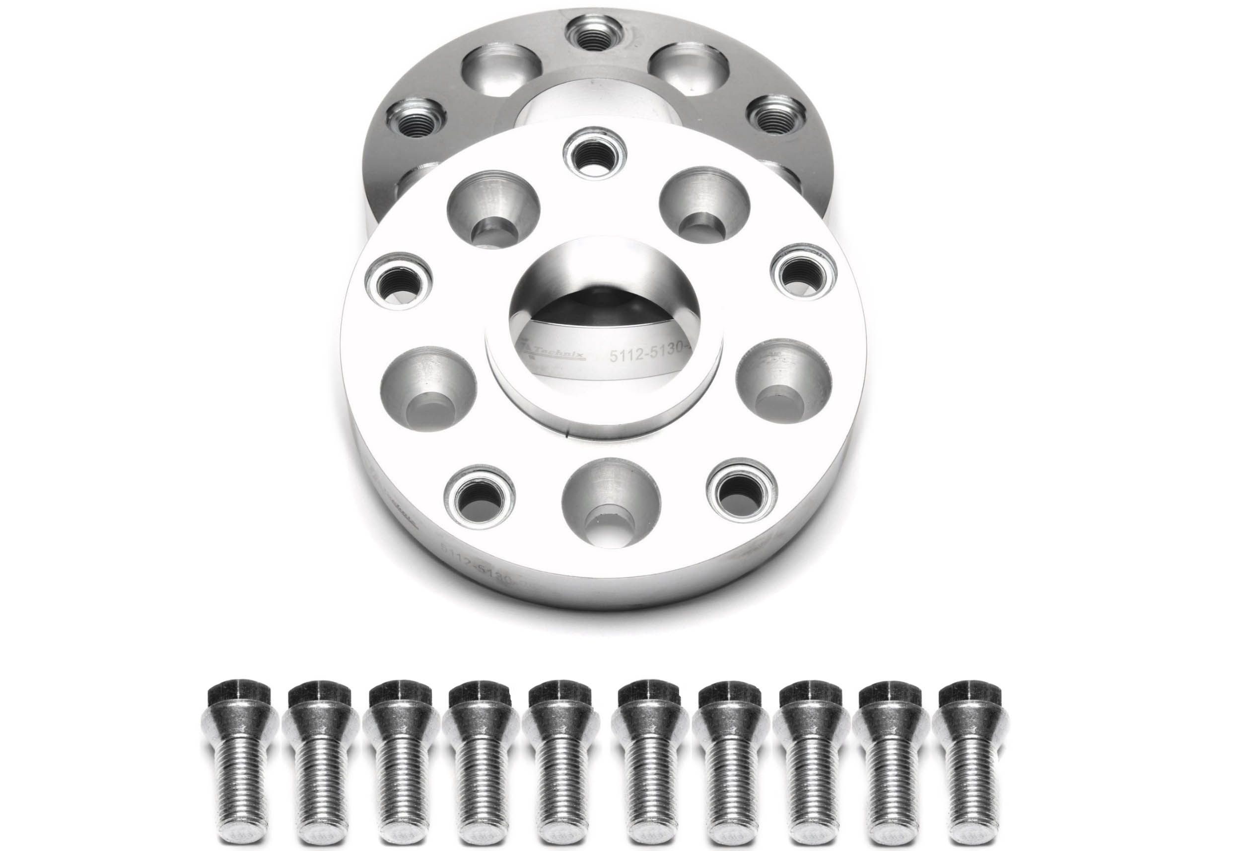 Lochkreisadapterset 25mm pro Seite/50mm pro Achse/5x112 auf 5x130