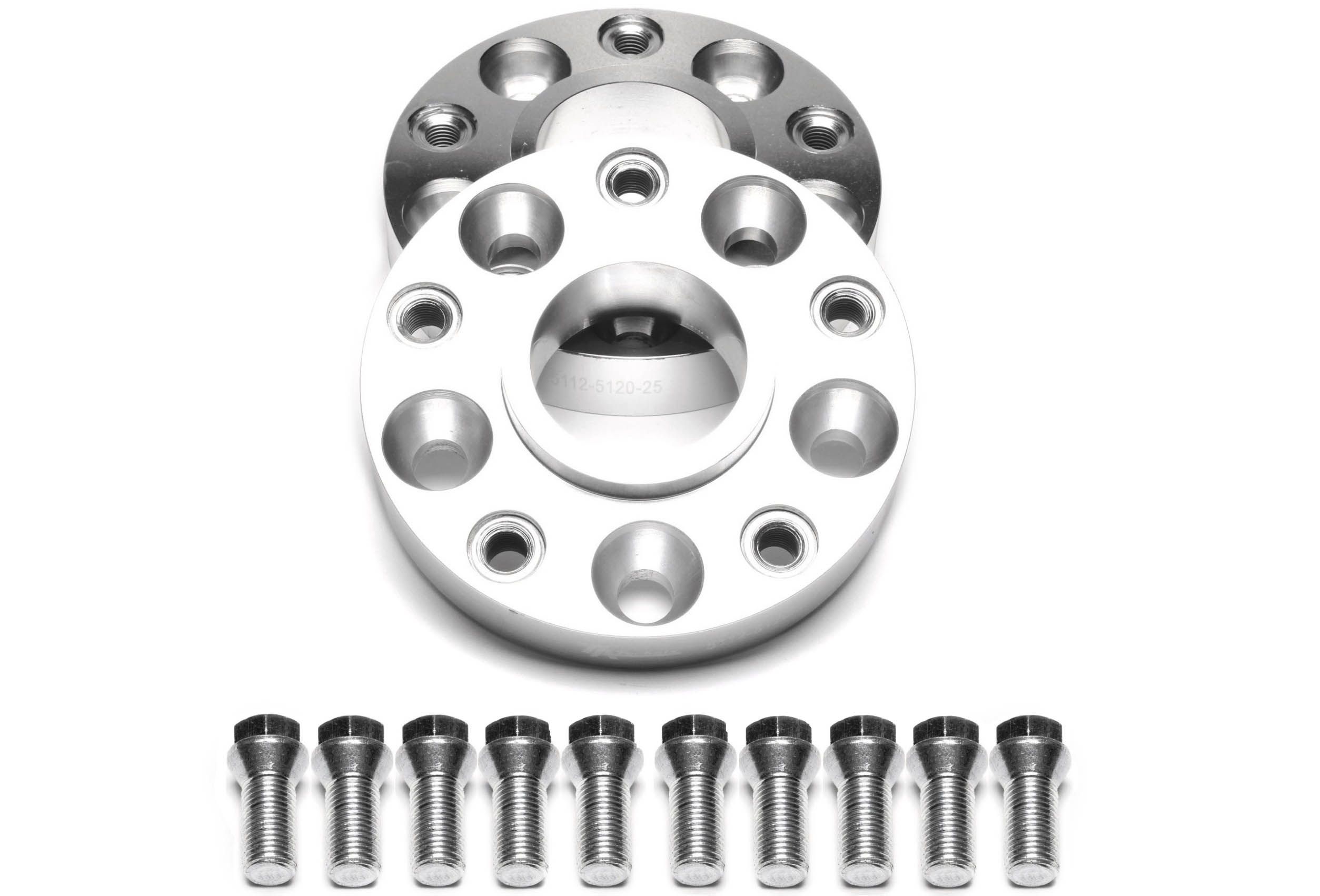 Lochkreisadapterset 25mm pro Seite/50mm pro Achse/5x112 auf 5x120
