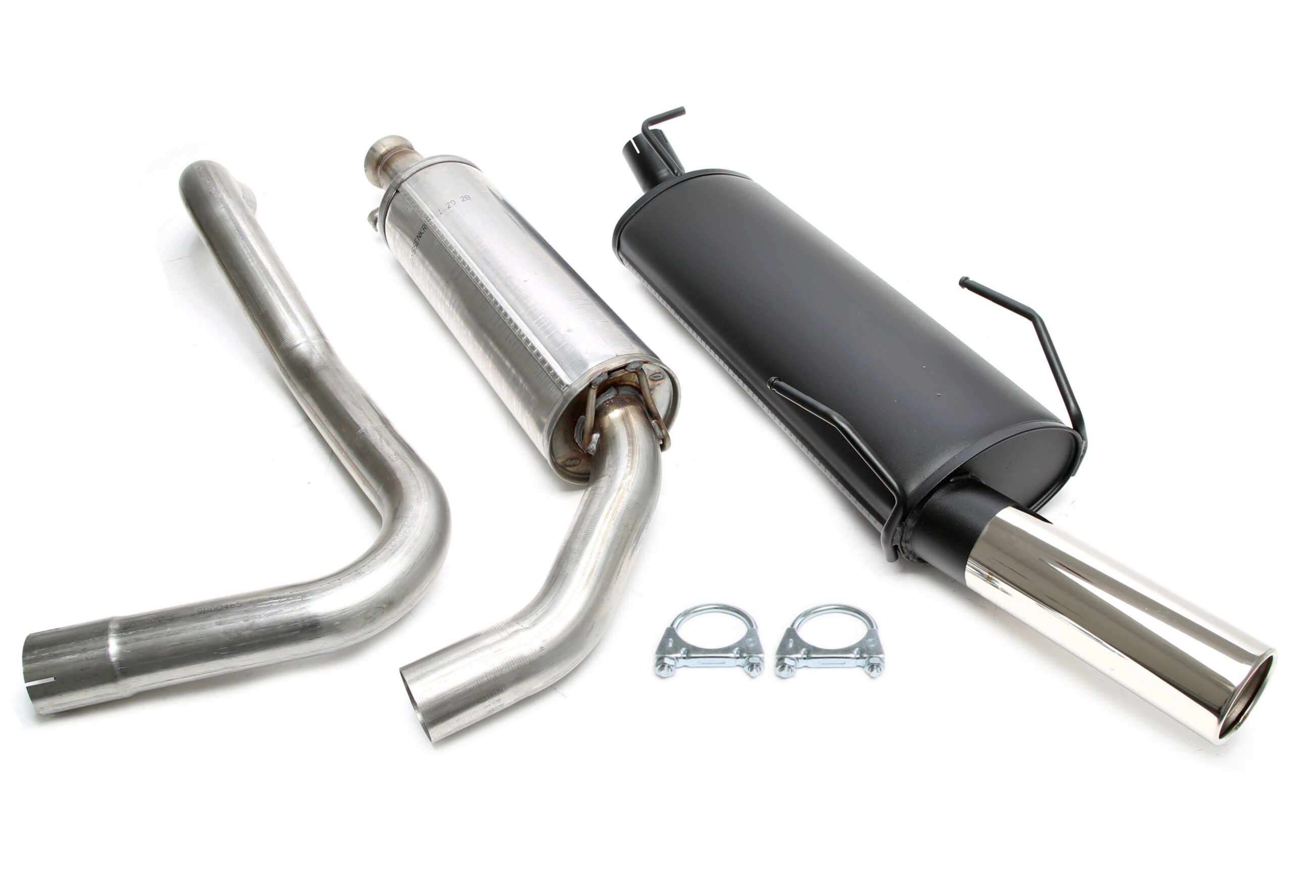 Sportauspuffanlage 1x90mm passend für Saab 900 II Coupe + Cabriolet