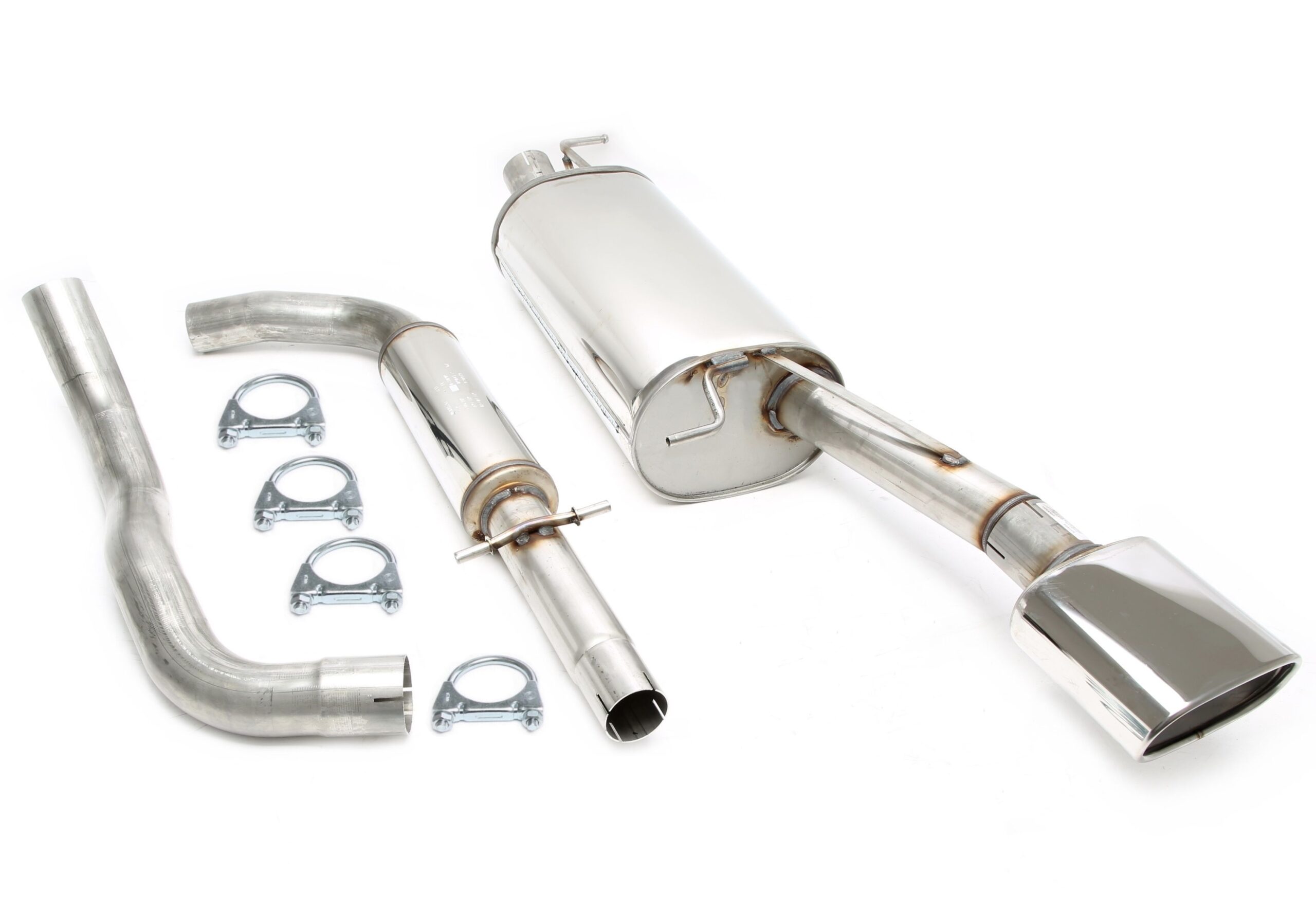 Edelstahlanlage 85x150mm passend für Skoda Octavia I Turbo RS Typ 1U