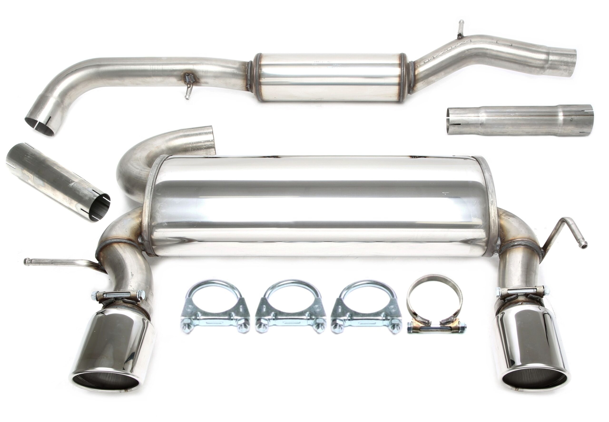 Duplex Edelstahlanlage 1x100mm passend für Audi TT Quattro Coupe/Roadster Typ 8N