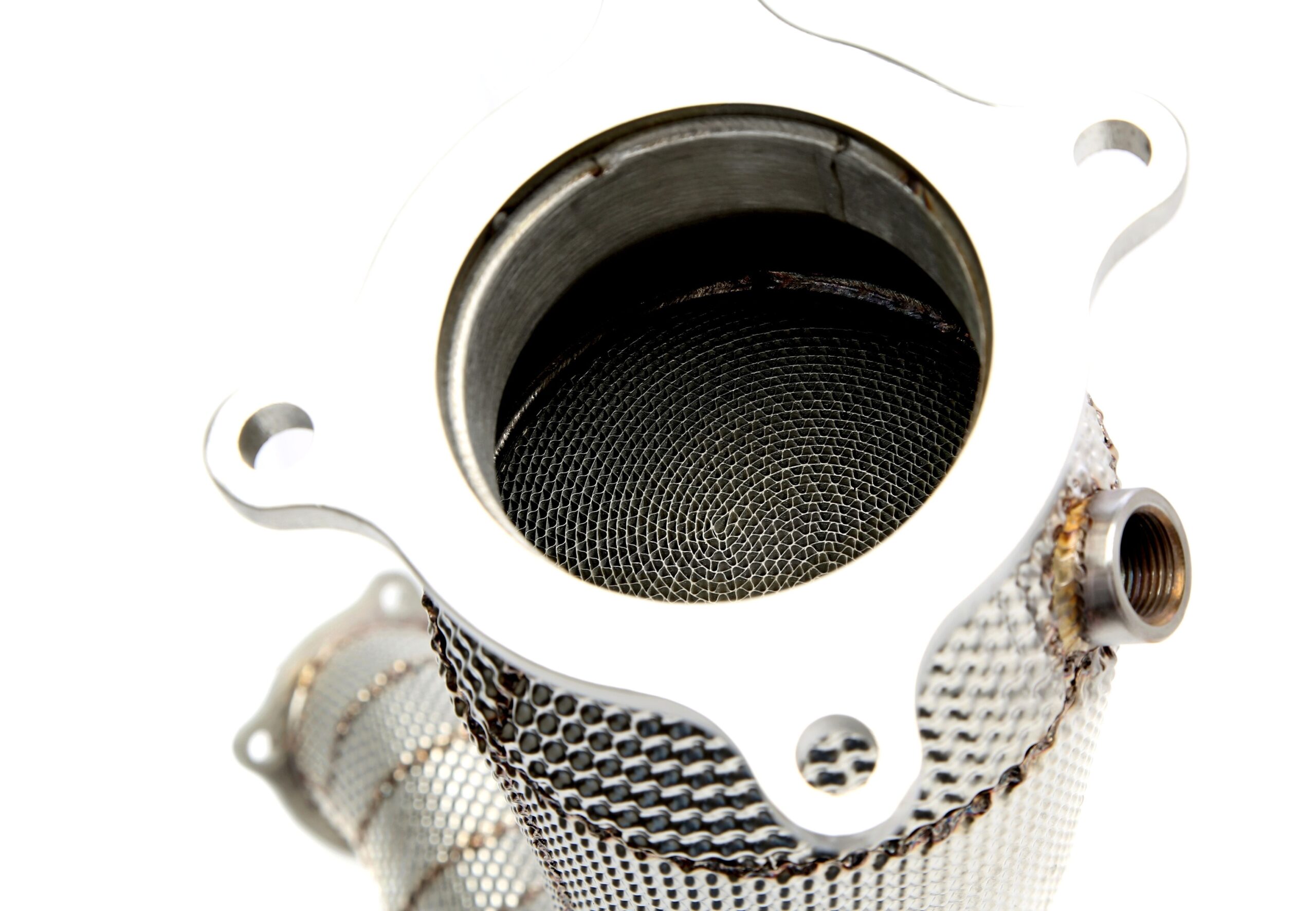 Downpipe mit Hitzeschutz und Katalysator passend für Porsche Macan Typ 95B_ 2.0TFSI
