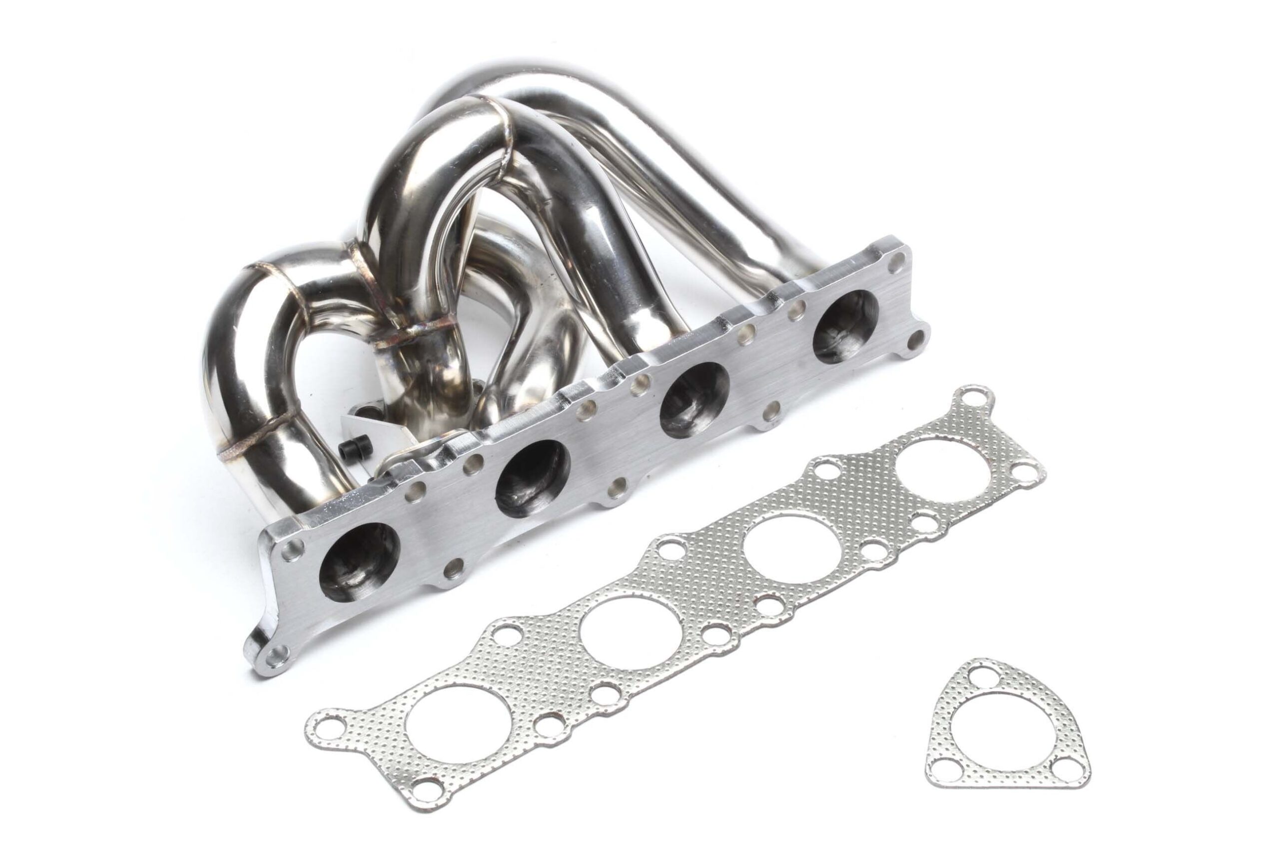 Turbokrümmer/Stossaufladungskrümmer Edelstahl mit K03+K04 Flansch/ 1.8T Motoren längs verbaut passend für Audi A4/A6/VW Passat 3B