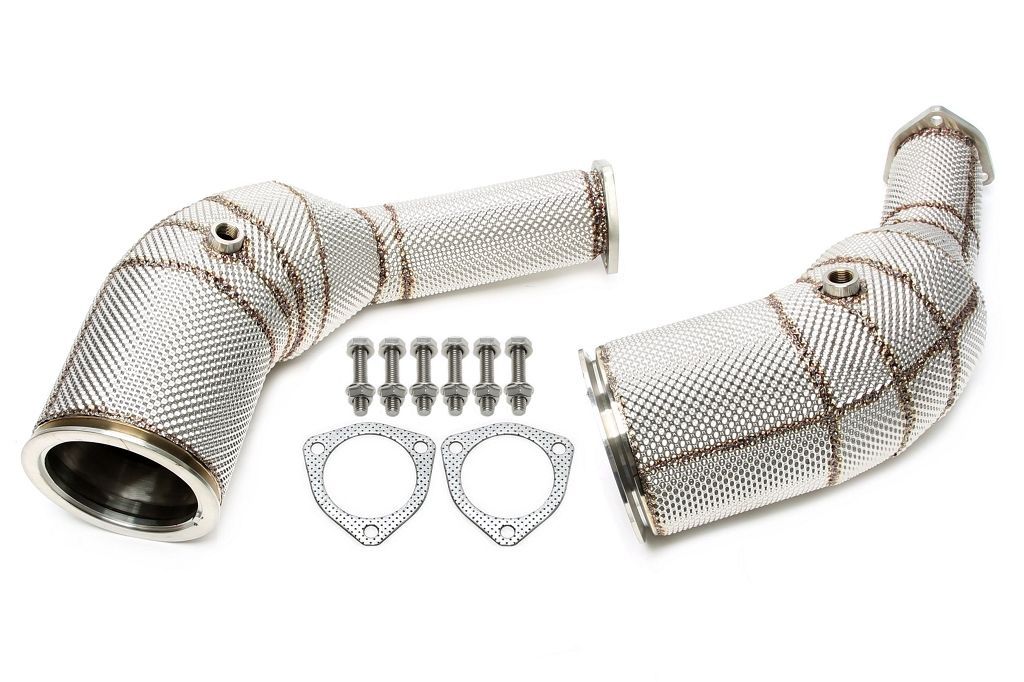 Downpipe mit Hitzeschild passend für Audi A6-RS6 C8, A7 Sportback-RS7