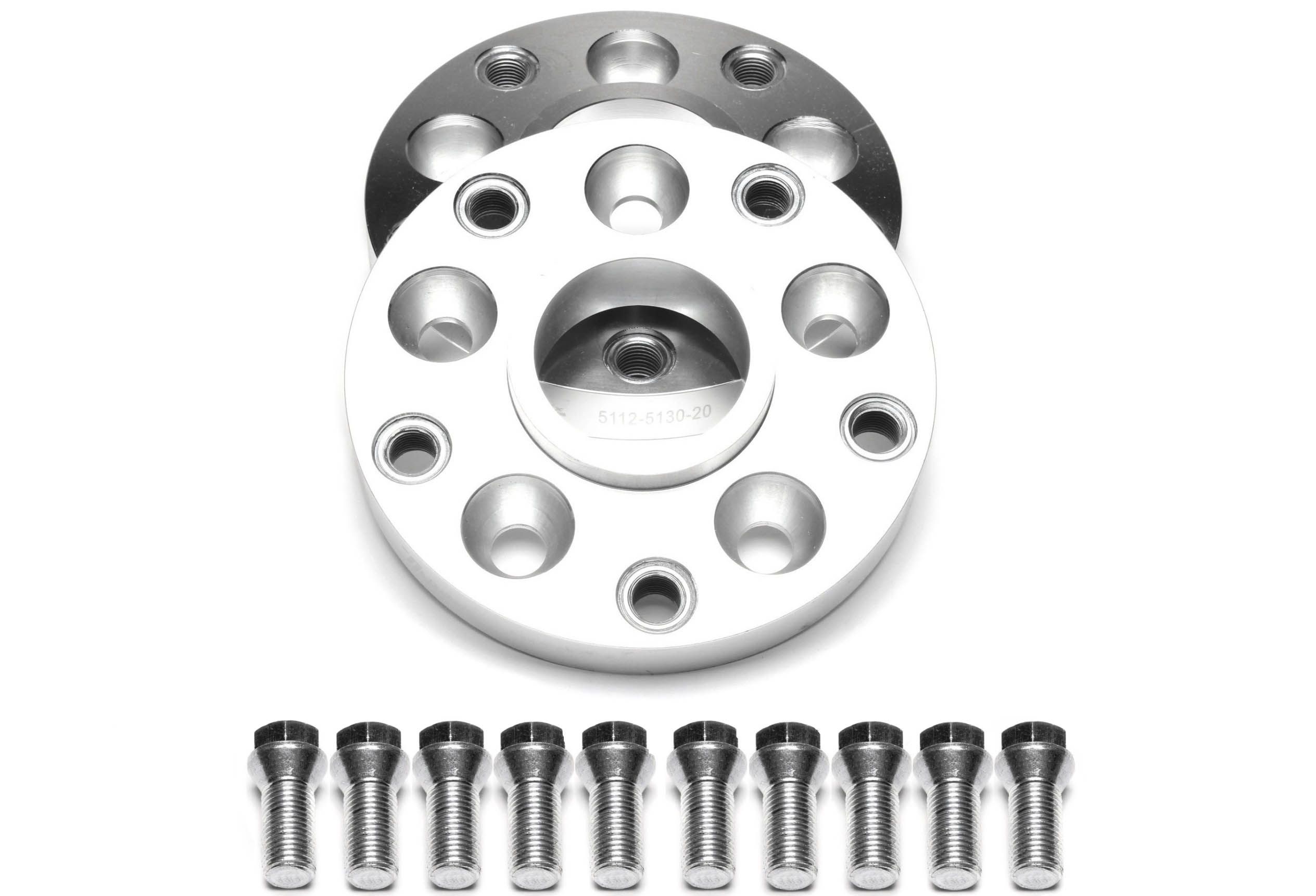 Lochkreisadapterset 20mm pro Seite/40mm pro Achse/5x112 auf 5x130