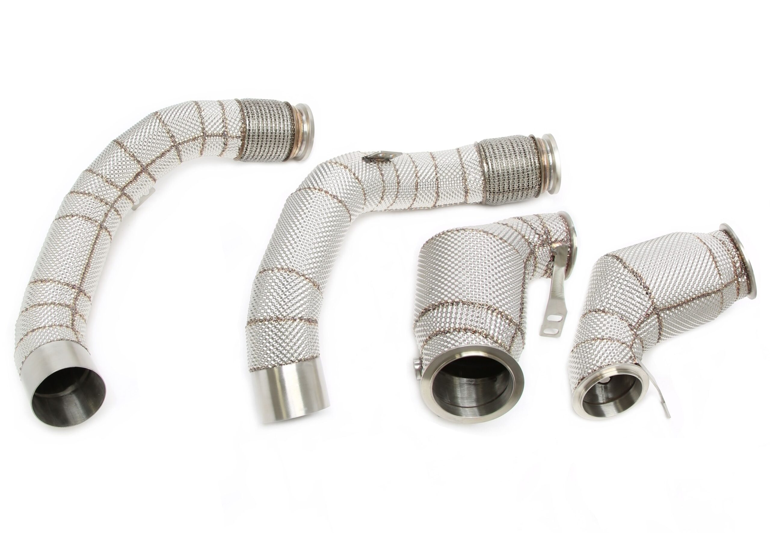 Downpipe mit Hitzeschild und Katalysator passend für BMW 5er Serie M5 Typ F90, 8er Serie M8 Typ F91/F92/F93 - Motorcode S63M