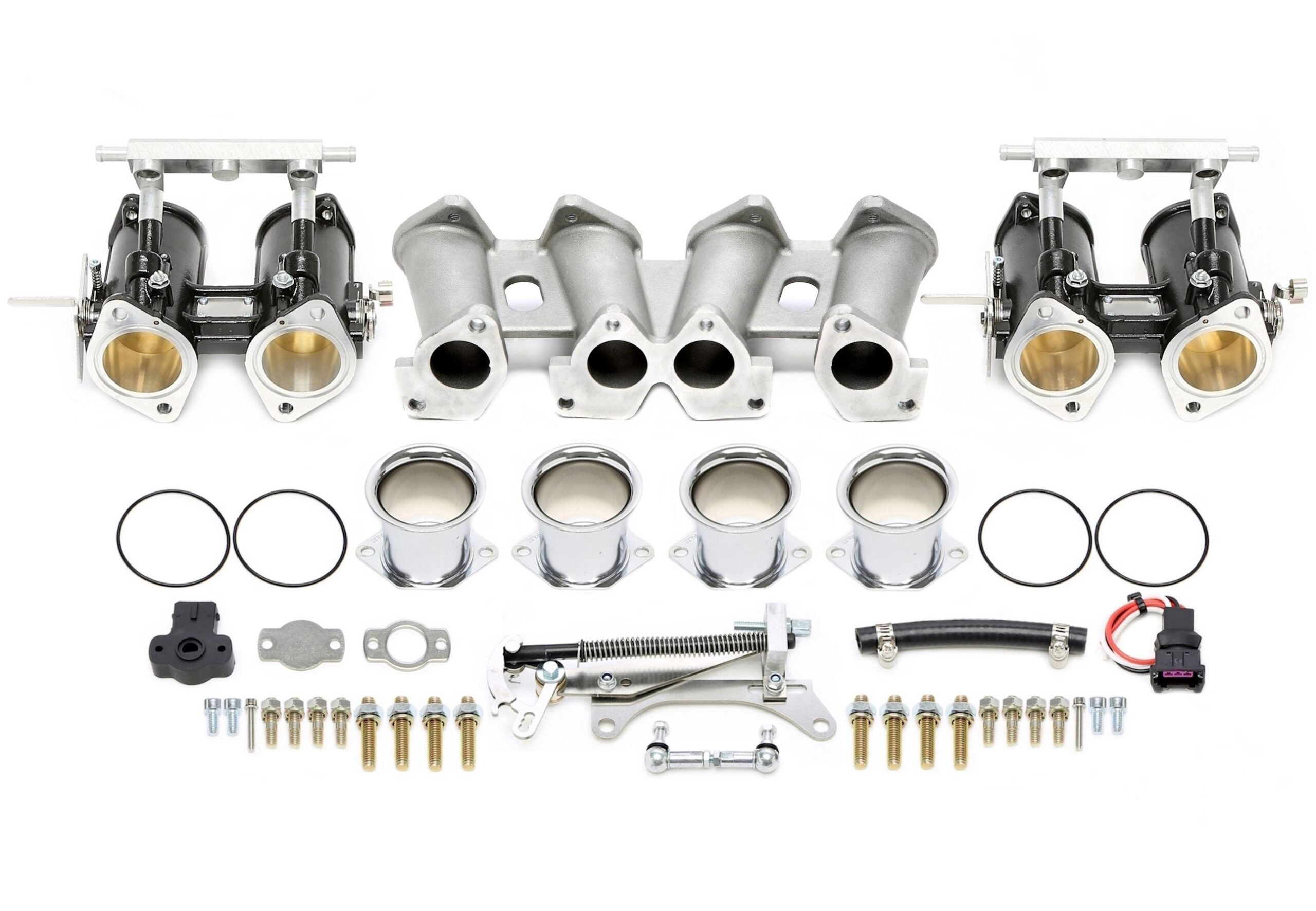 45mm DCOE Drosselklappen - Komplettkit passend für Seat / VW 2.0l-8V Crossflow Motoren