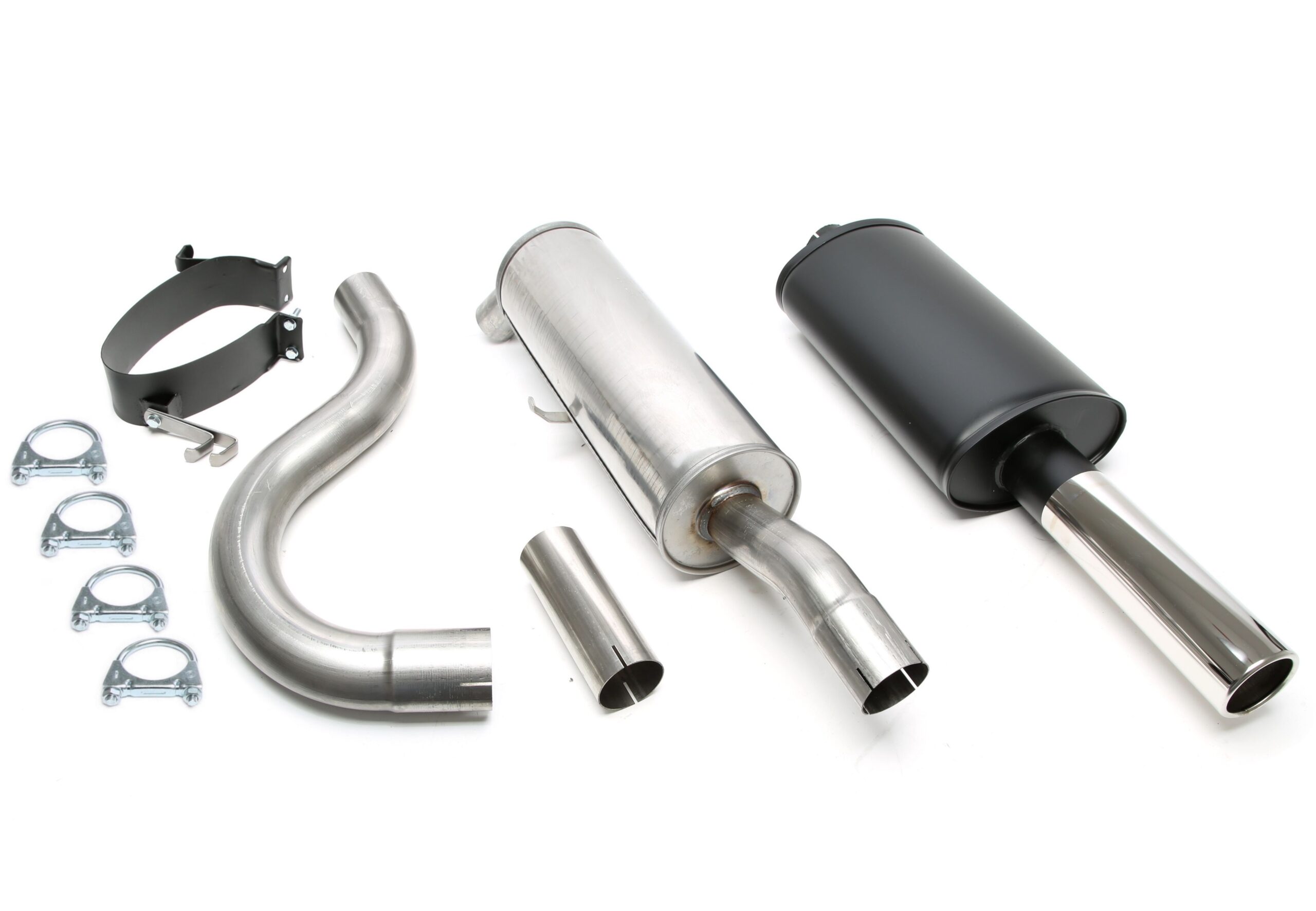 Sportauspuffanlage 1x80mm passend für Volvo 740/760+940 Limo. + Kombi