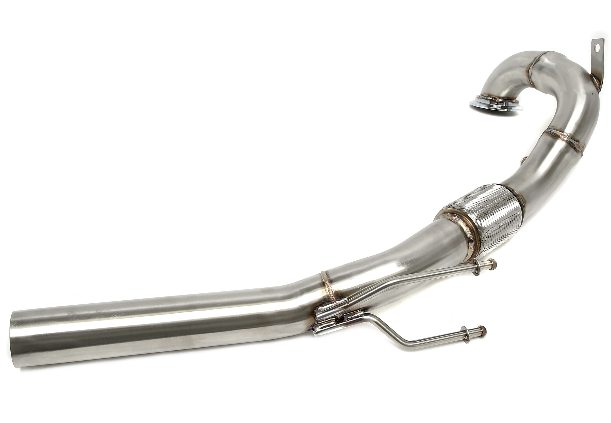 Downpipe mit Flexrohr passend für Audi A3 (8V) / Seat Leon (5F) / Skoda Octavia (5E), Superb (3T) / VW Golf VII (AU) / Passat (3C)