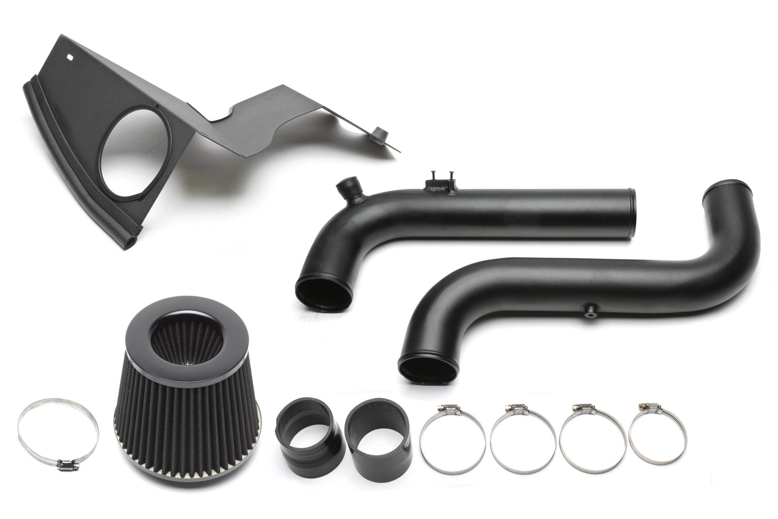 Ansaugrohr Kit schwarz/ air intake kit black/ passend für Audi A3 (8P)/ Seat Altea, Leon, Toledo (1P/5P)/ Skoda Octavia (1Z)/ VW EOS (1F), Golf V GTI, Jetta (1K/1KM)/ Passat 3C (B6) mit 2.0l TFSI Motoren