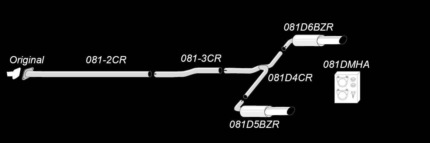 Duplex Edelstahlanlage 1x90x120mm Links+Rechts passend für Opel Insignia A Sports Tourer 2.0l CDTI/4-WD Typ 0G-A