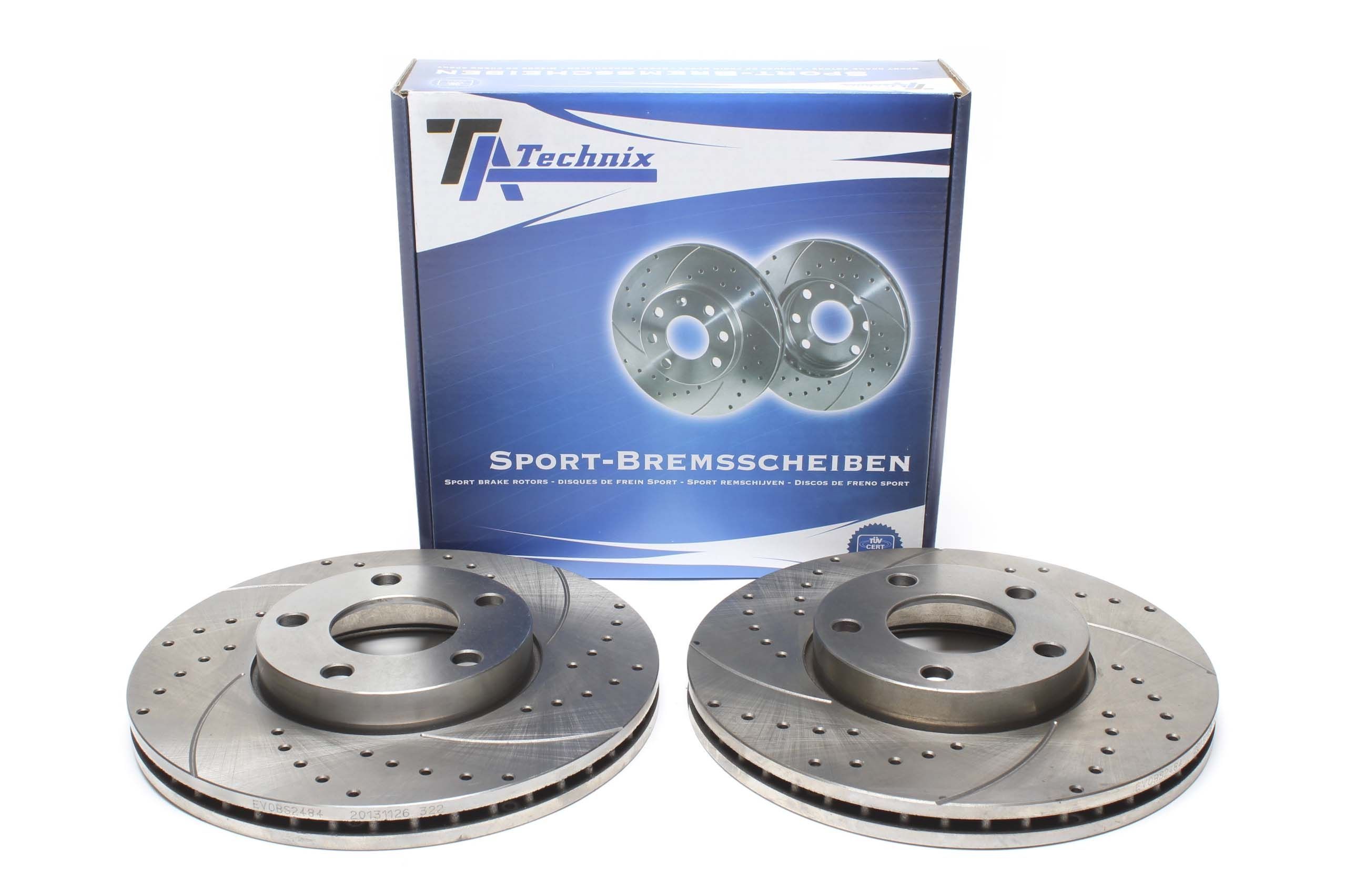 Sport Bremsscheiben Satz Vorderachse passend für VW Passat 3B